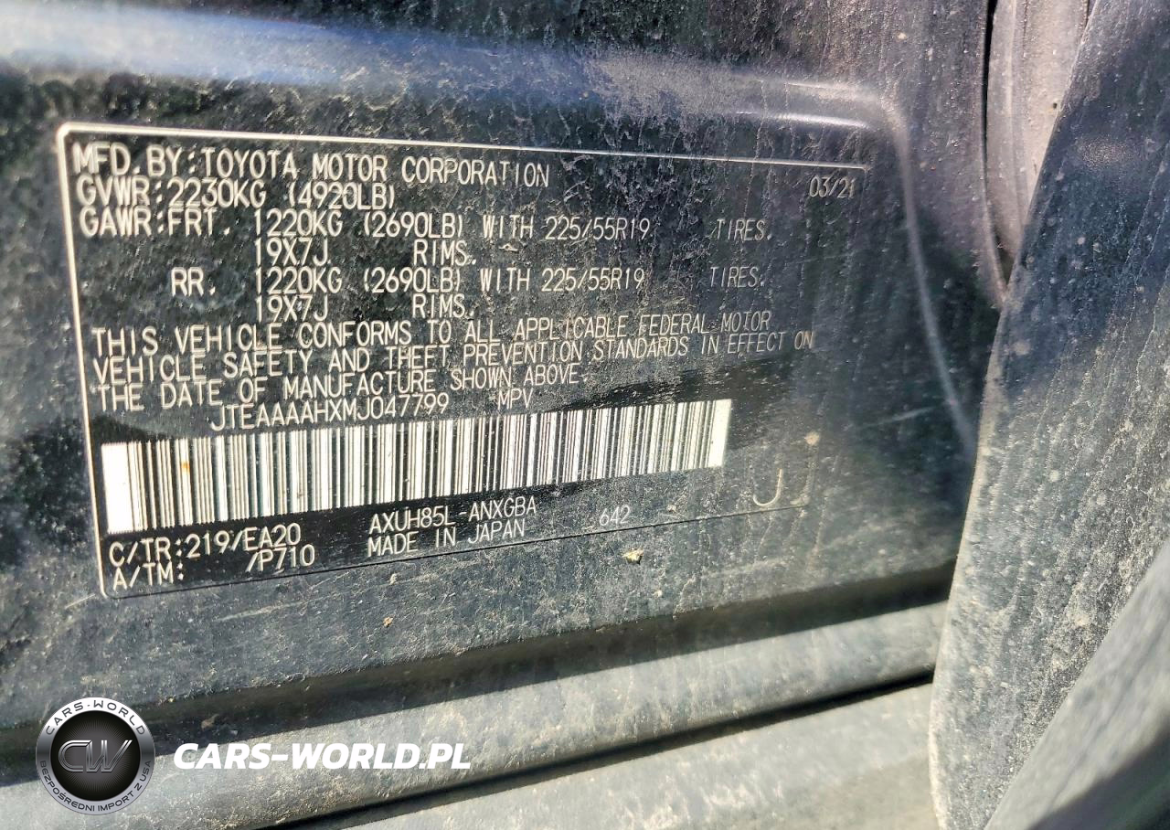 2021 Toyota Venza Xle VIN:JTEAAAAHXMJ047799 - 13