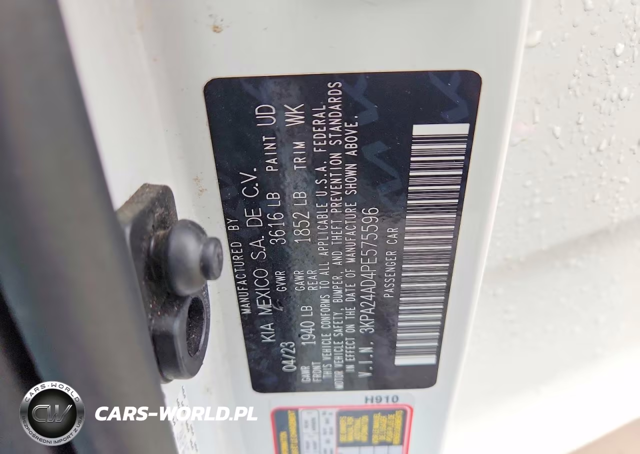 2023 Kia Rio Lx VIN:3KPA24AD4PE575596 - 13