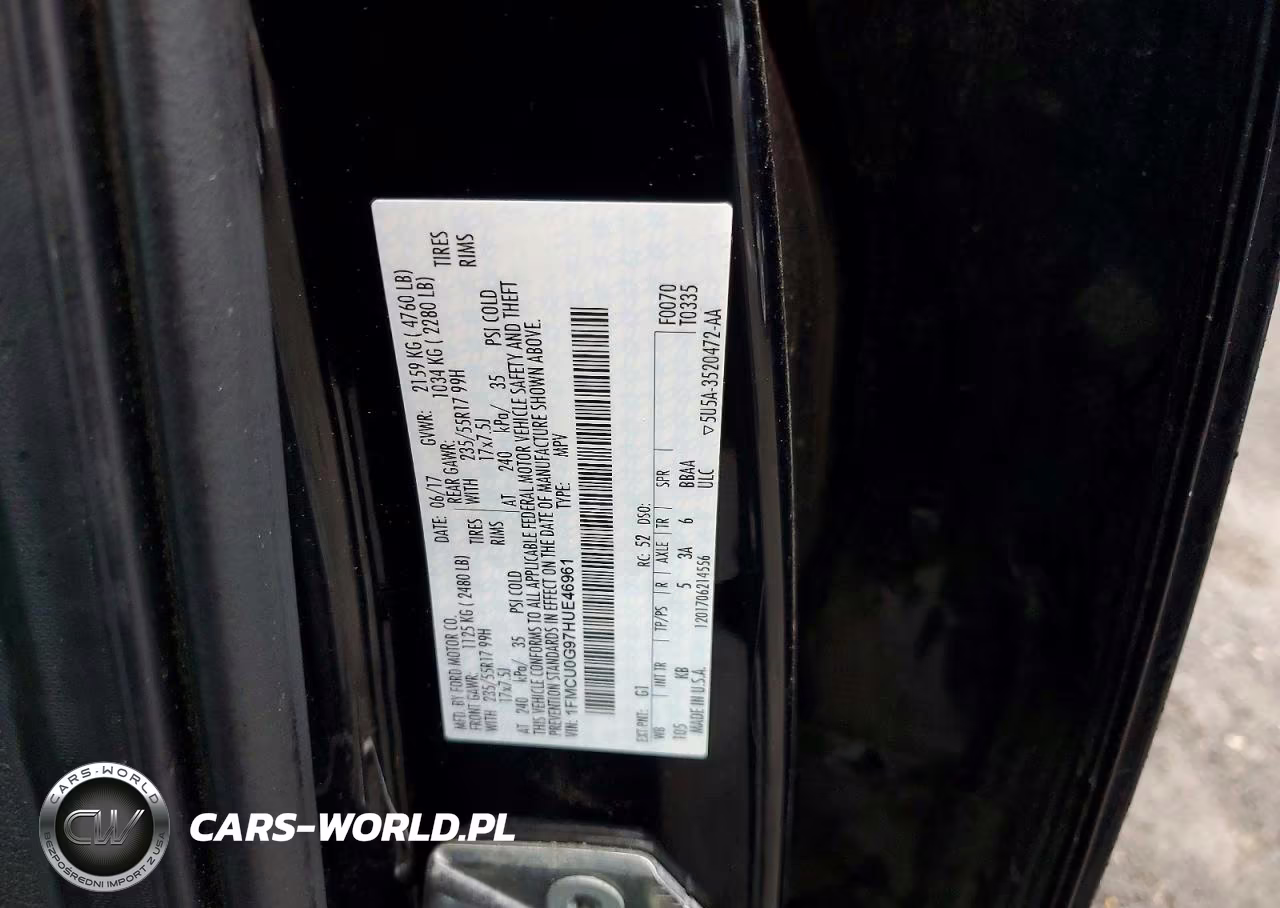 2017 Ford Escape Se VIN:1FMCU0G97HUE46961 - 13