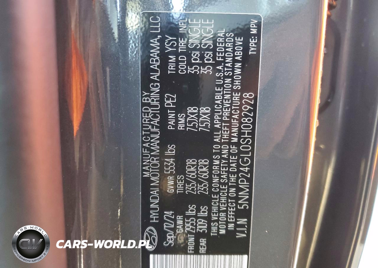2025 Hyundai Santa Fe Sel VIN:5NMP24GL0SH082928 - 13