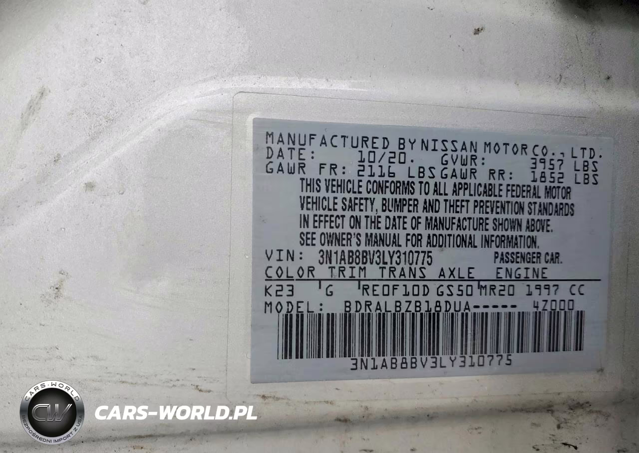 2020 Nissan Sentra S VIN:3N1AB8BV3LY310775 - 12