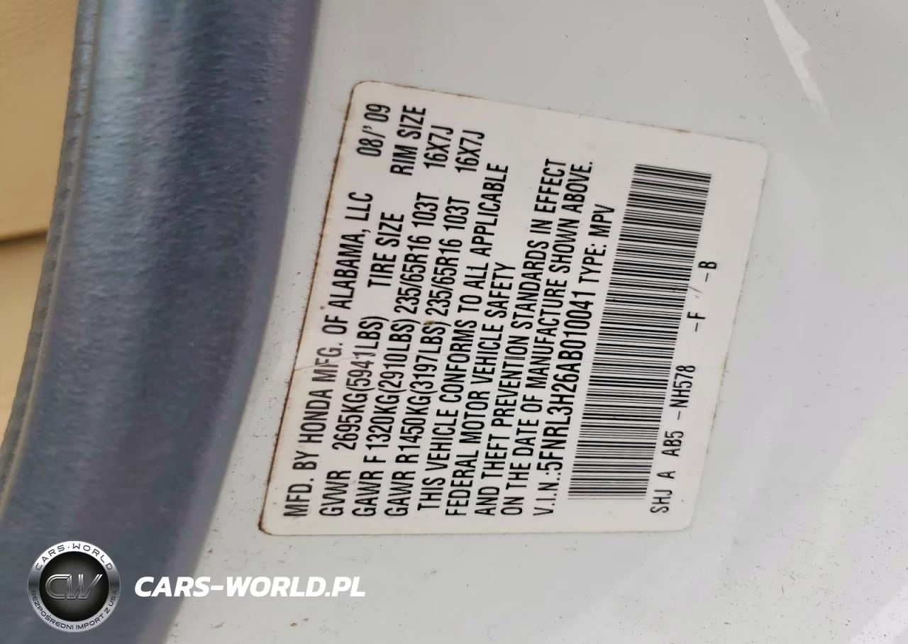 2010 Honda Odyssey Lx VIN:5FNRL3H26AB010041 - 13