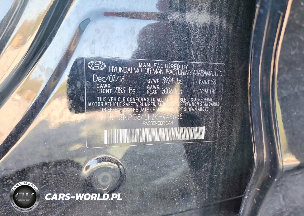 2019 Hyundai Elantra Limited VIN:5NPD84LF2KH446688 - 13