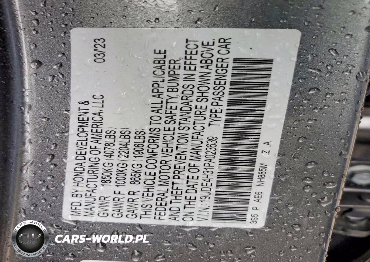2023 Acura Integra A-Spec VIN:19UDE4H31PA023639 - 12