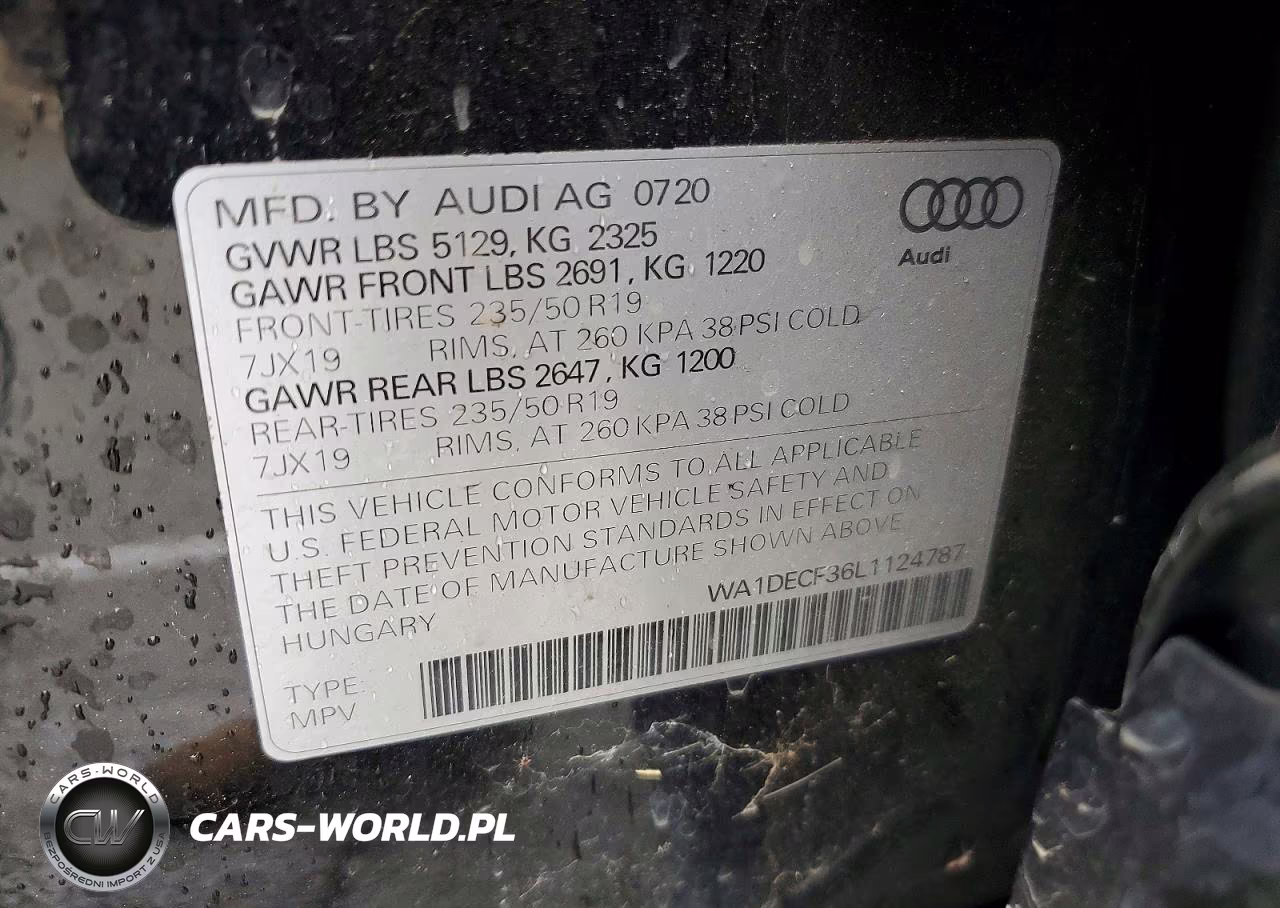 2020 Audi Q3 Premium S Line VIN:WA1DECF36L1124787 - 13