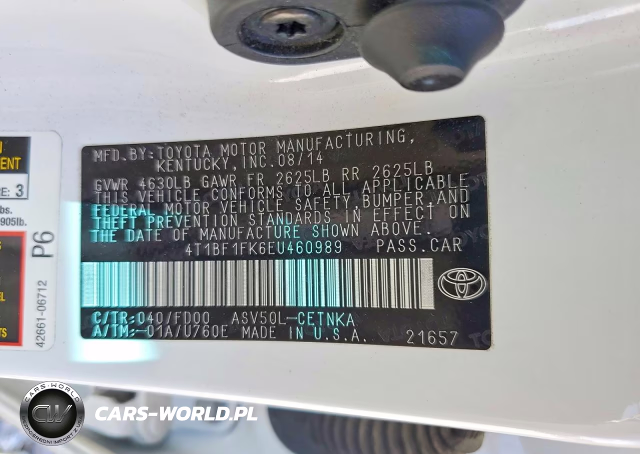 2014 Toyota Camry Le VIN:4T1BF1FK6EU460989 - 12