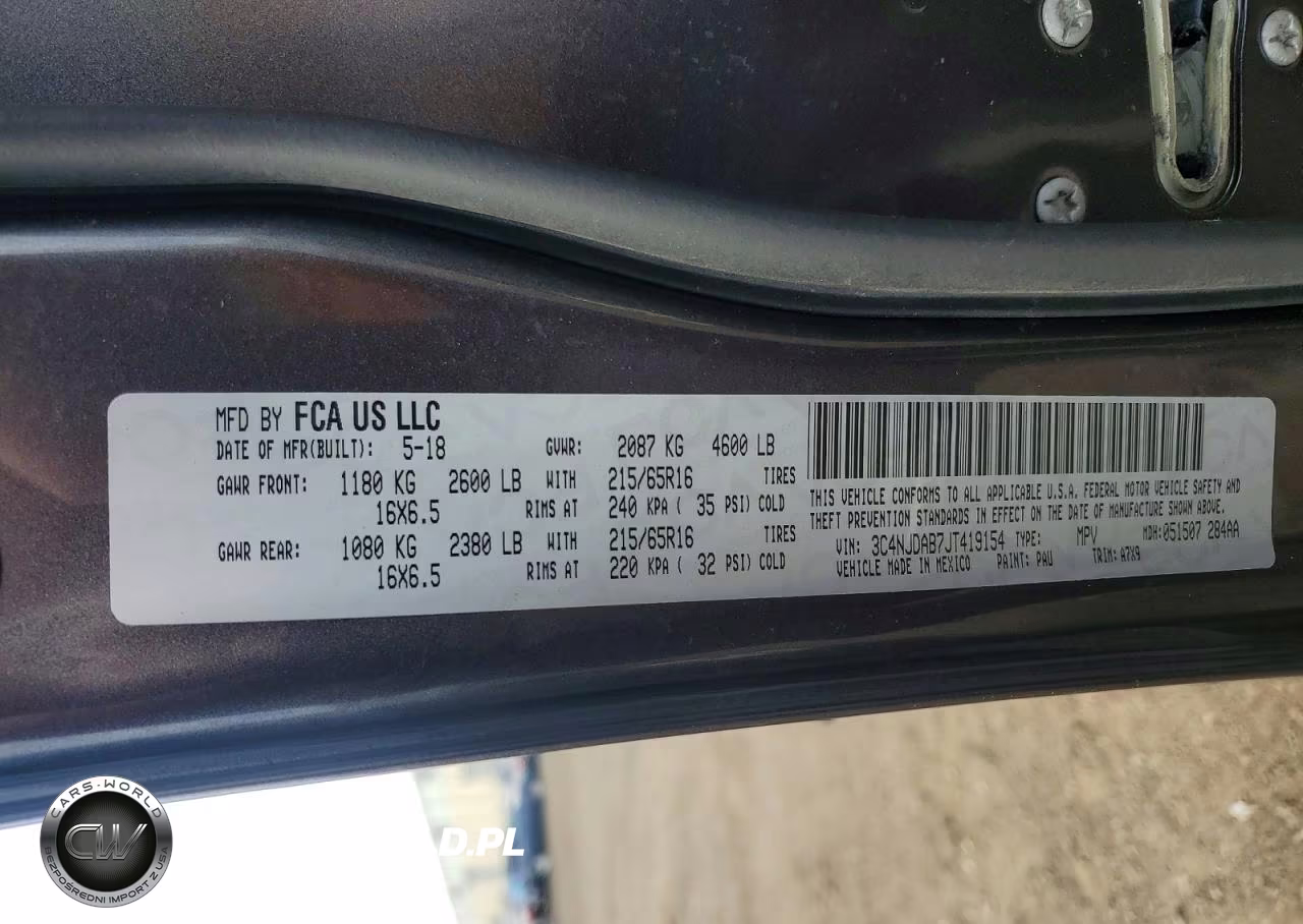 2018 Jeep Compass Sport VIN:3C4NJDAB7JT419154 - 13