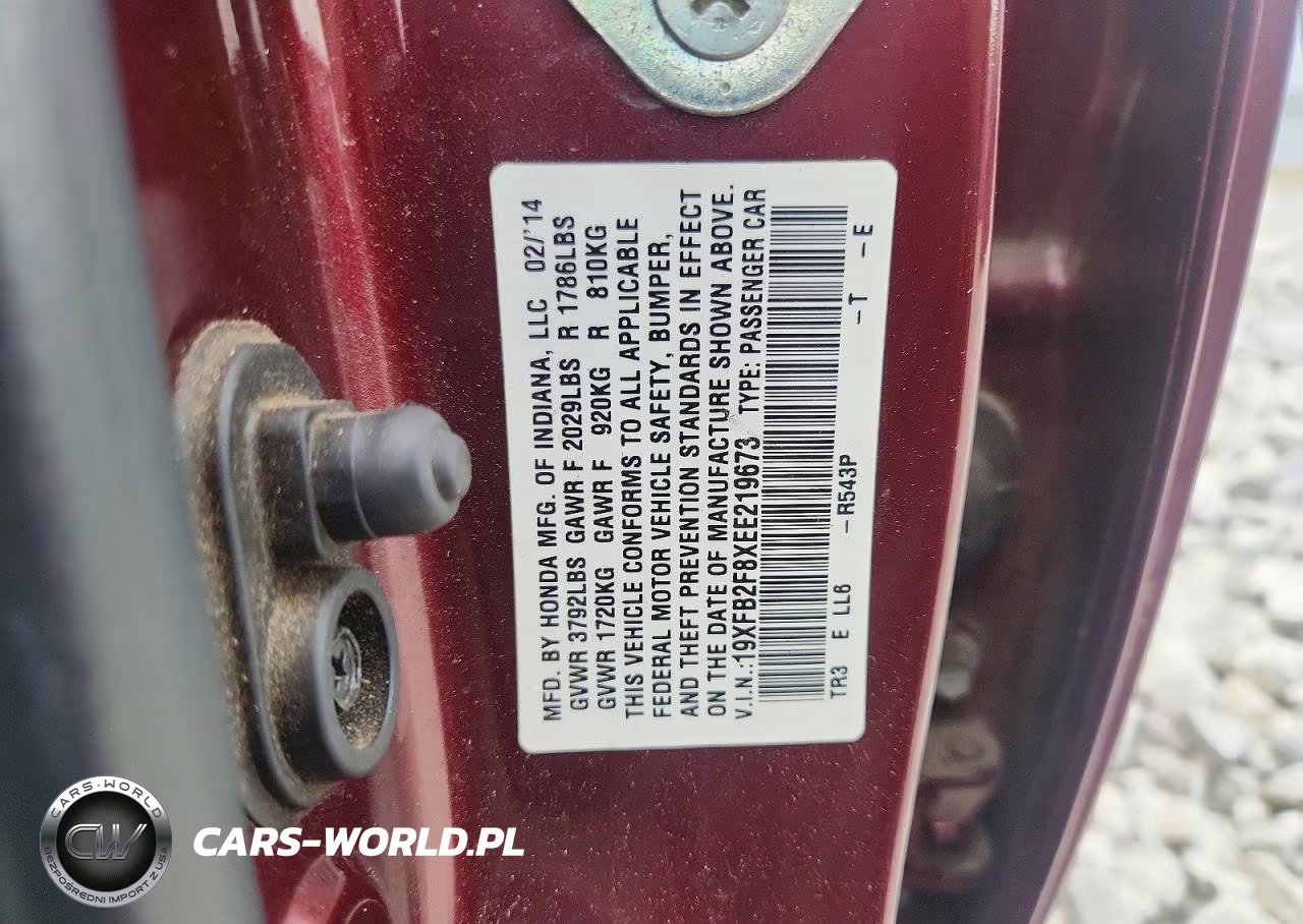 2014 Honda Civic Ex VIN:19XFB2F8XEE219673 - 12