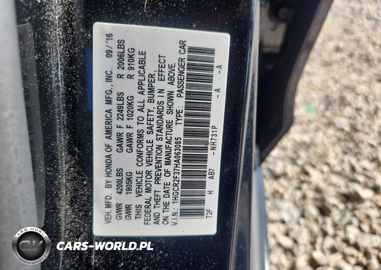 2017 Honda Accord Lx VIN:1HGCR2F37HA063085 - 13