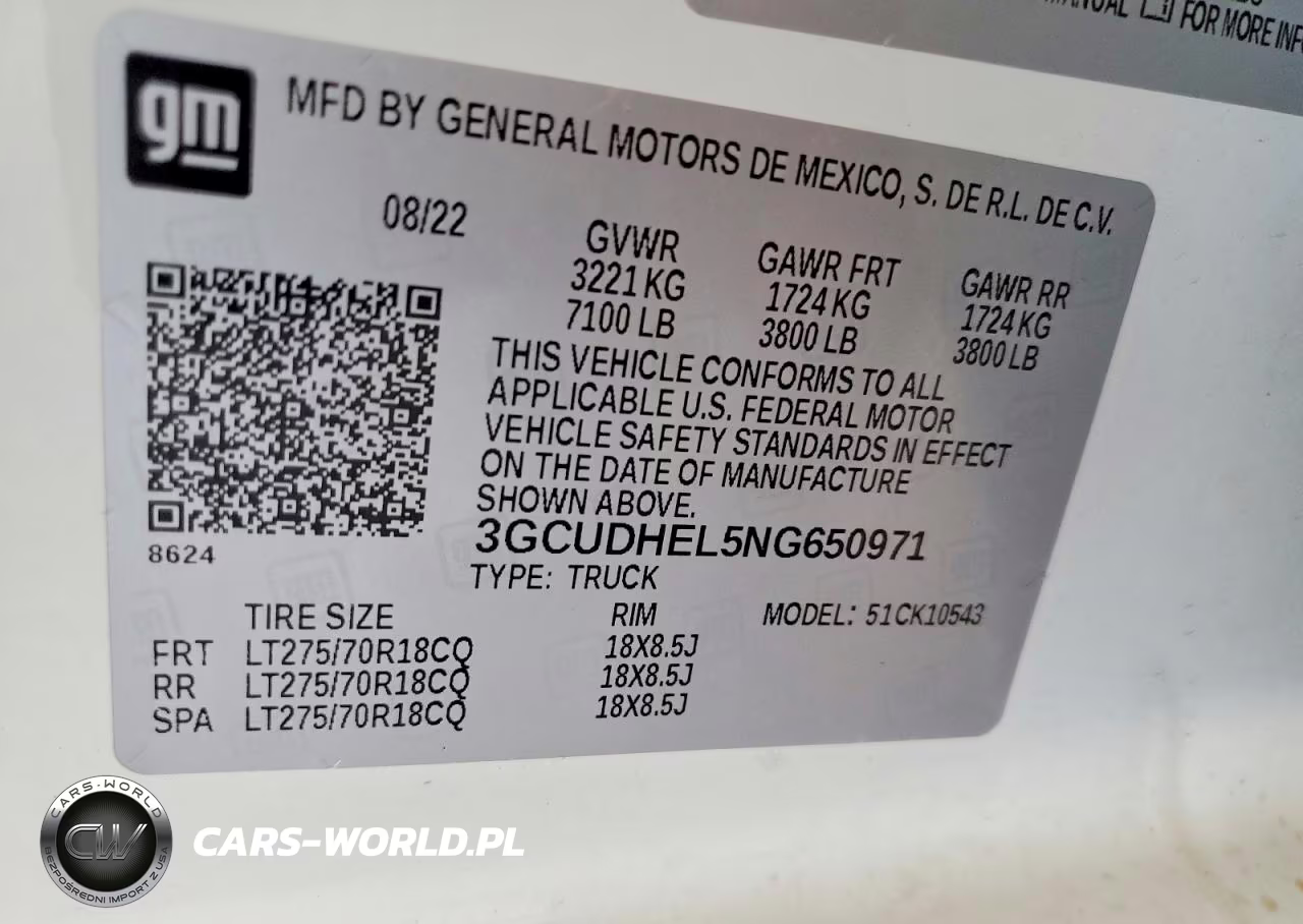 2022 Chevrolet Silverado K1500 Zr2 VIN:3GCUDHEL5NG650971 - 13