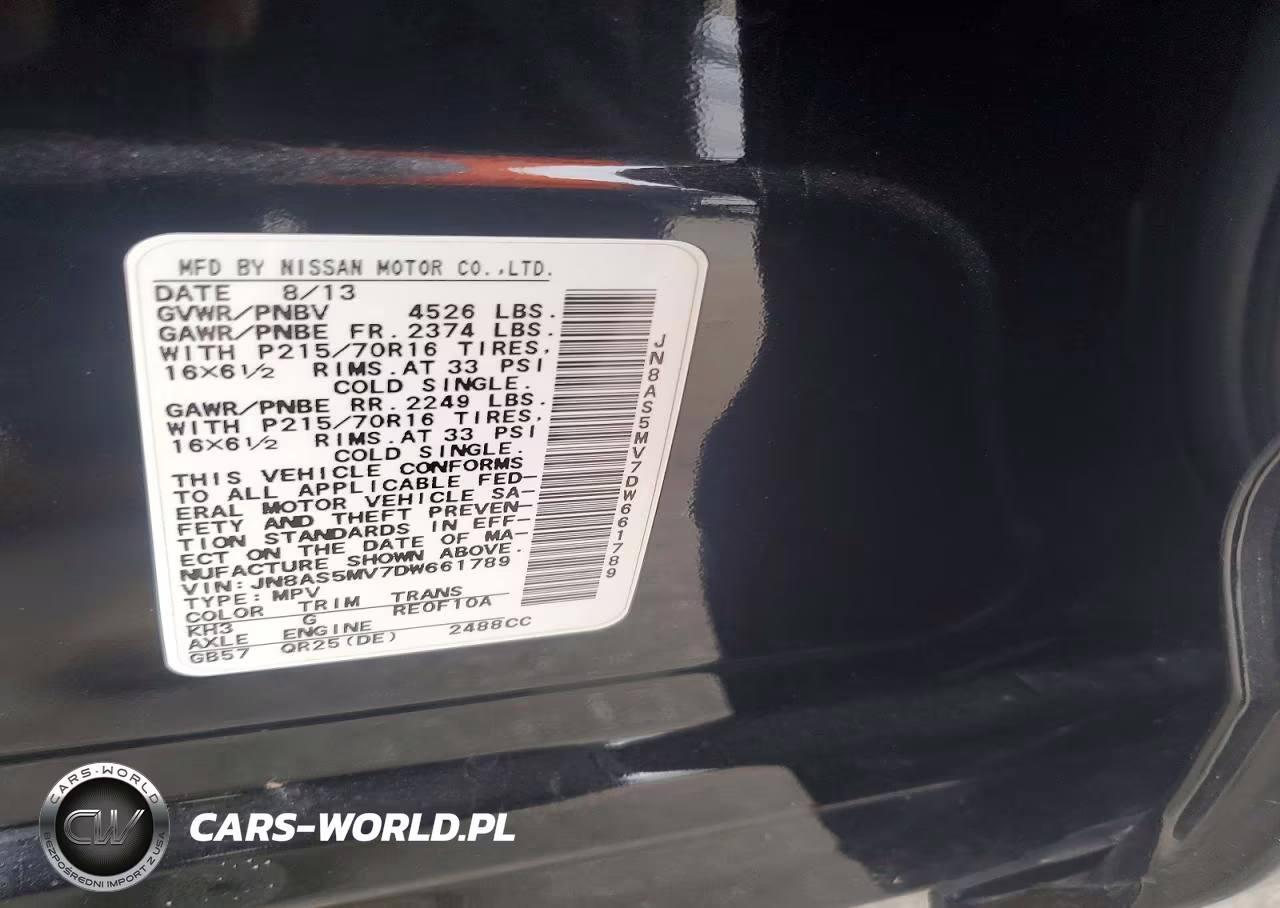 2013 Nissan Rogue S VIN:JN8AS5MV7DW661789 - 13