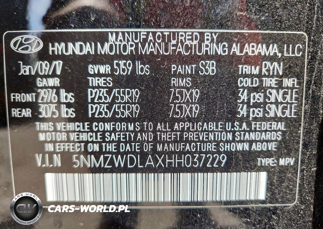 2017 Hyundai Santa Fe Sport 2.0T Ultimate VIN:5NMZWDLAXHH037229 - 13