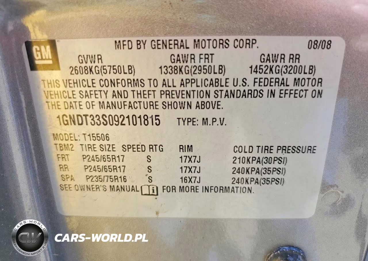 2009 Chevrolet Trailblazer Lt VIN:1GNDT33S092101815 - 13