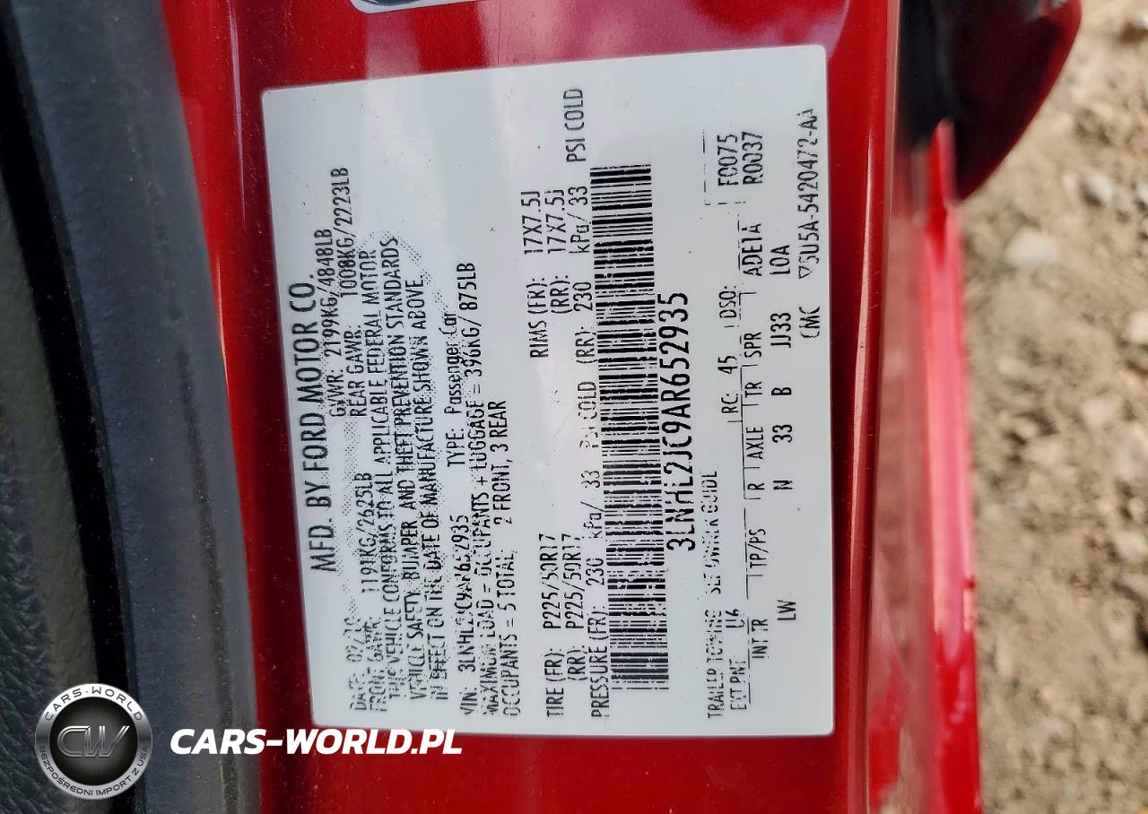 2010 Lincoln Mkz VIN:3LNHL2JC9AR652935 - 12