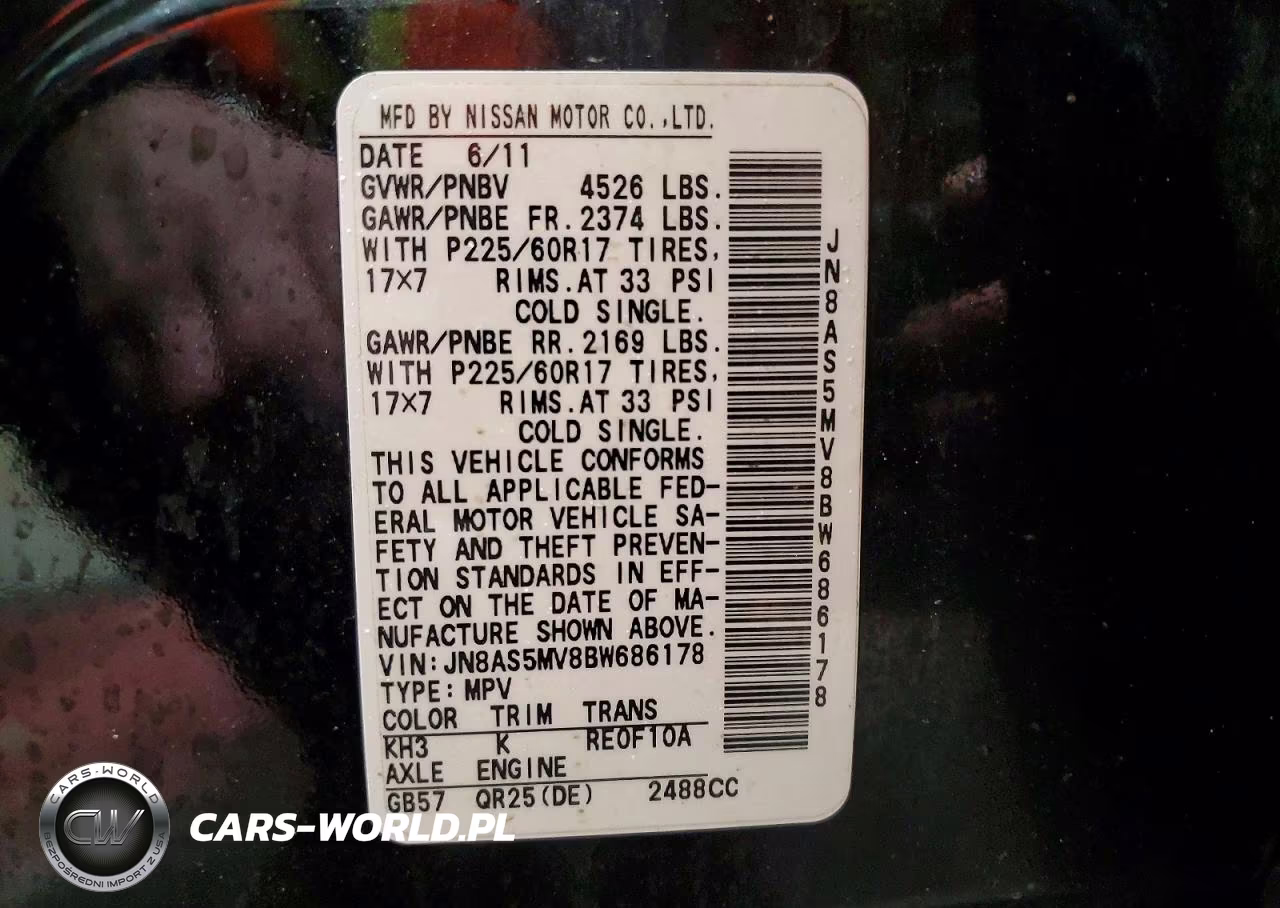 2011 Nissan Rogue S VIN:JN8AS5MV8BW686178 - 13