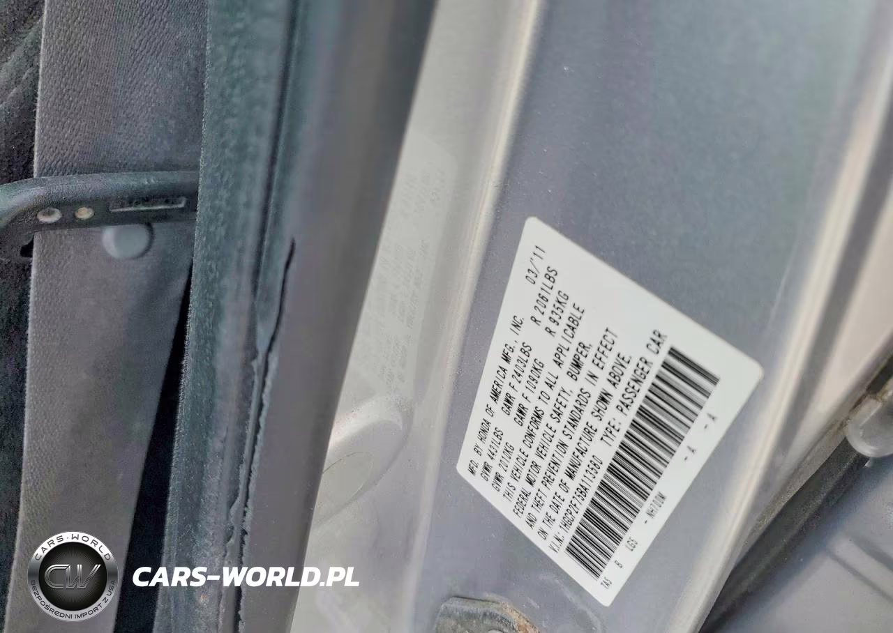 HONDA ACCORD EX VIN:1HGCP2F75BA113580 - 12