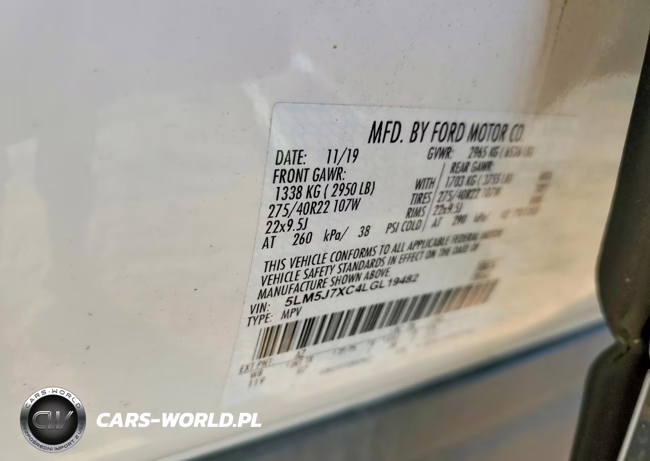 2020 Lincoln Aviator Reserve VIN:5LM5J7XC4LGL19482 - 14
