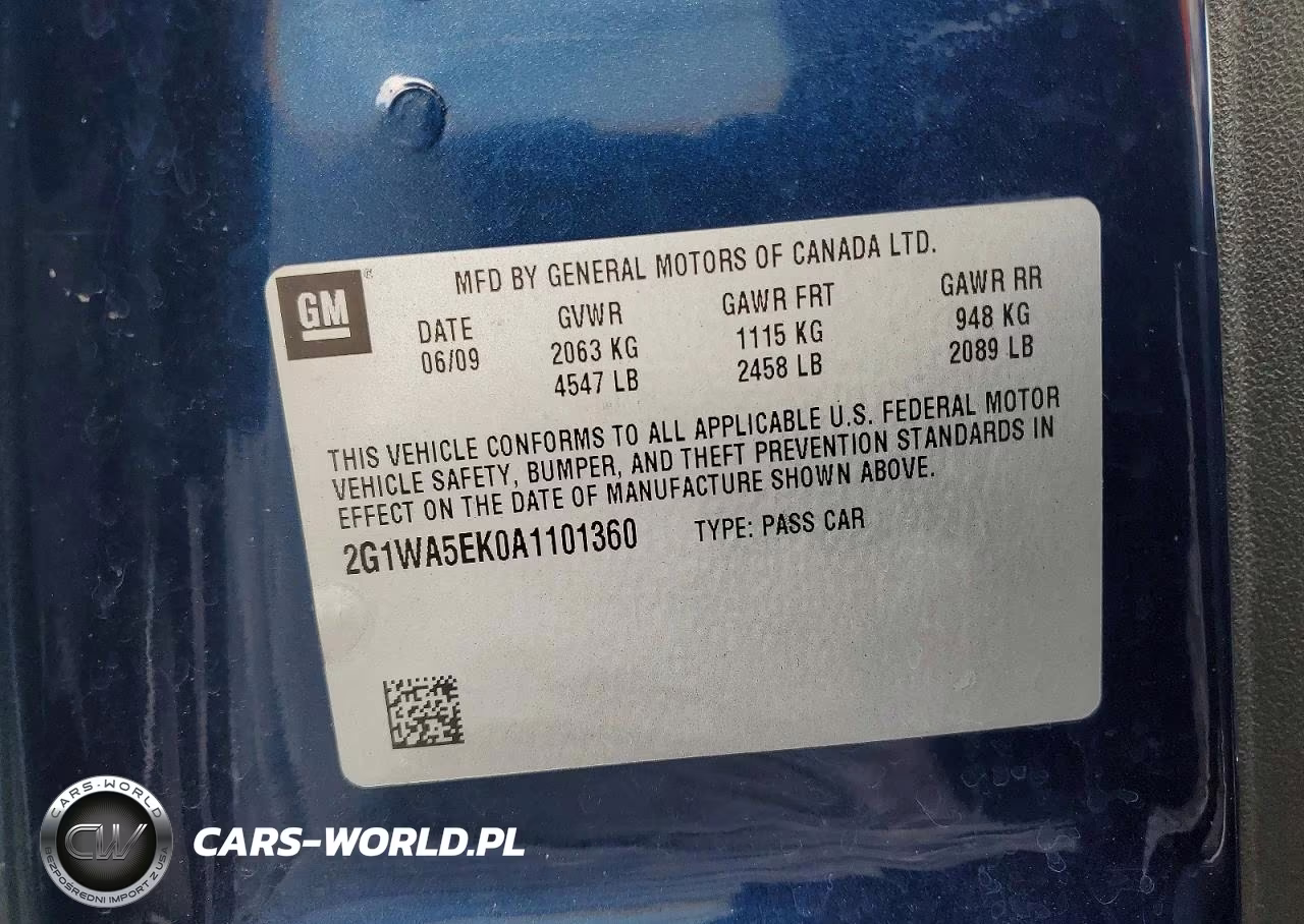 2010 Chevrolet Impala Ls VIN:2G1WA5EK0A1101360 - 12