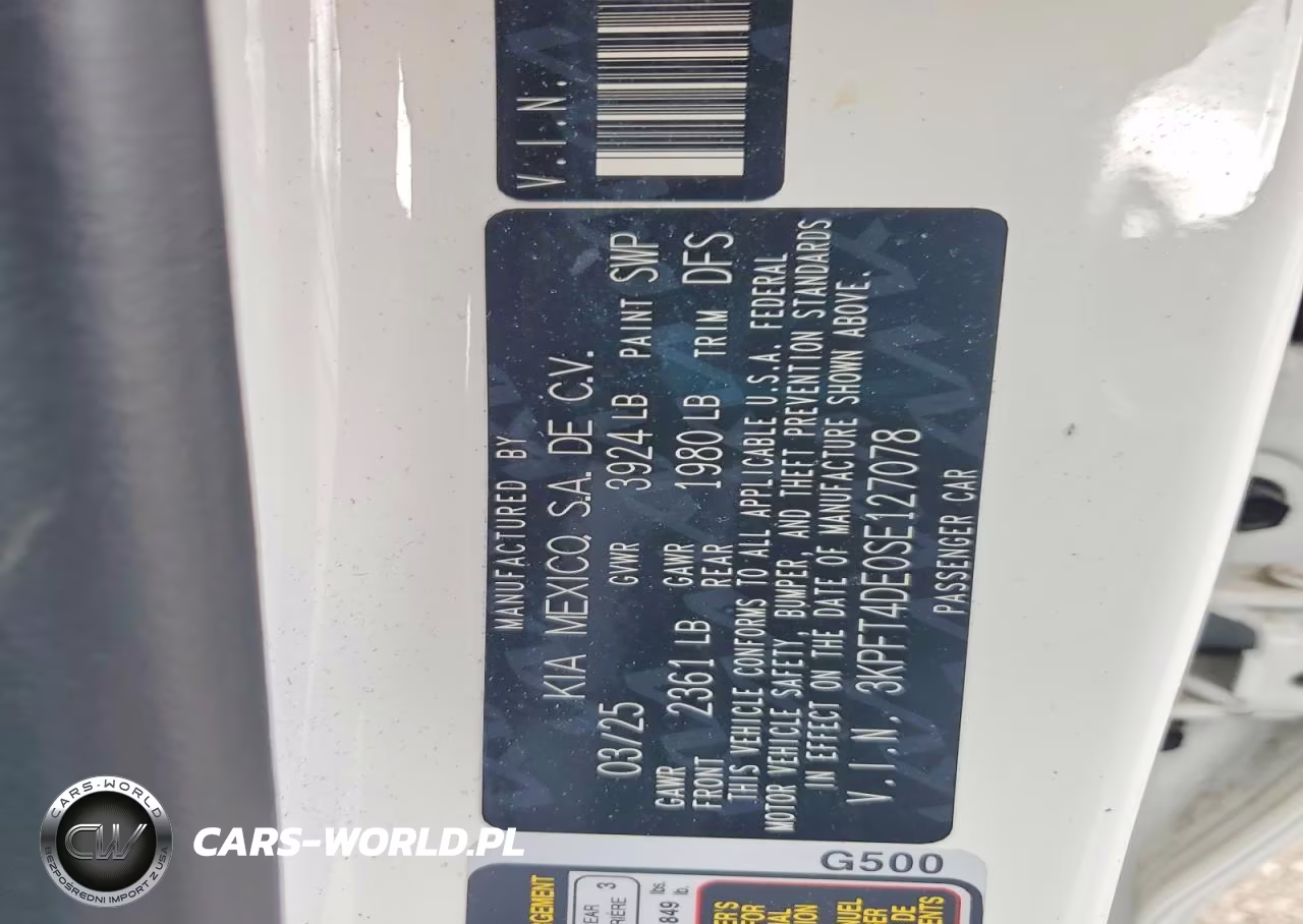 2025 Kia K4 Lxs VIN:3KPFT4DE0SE127078 - 12