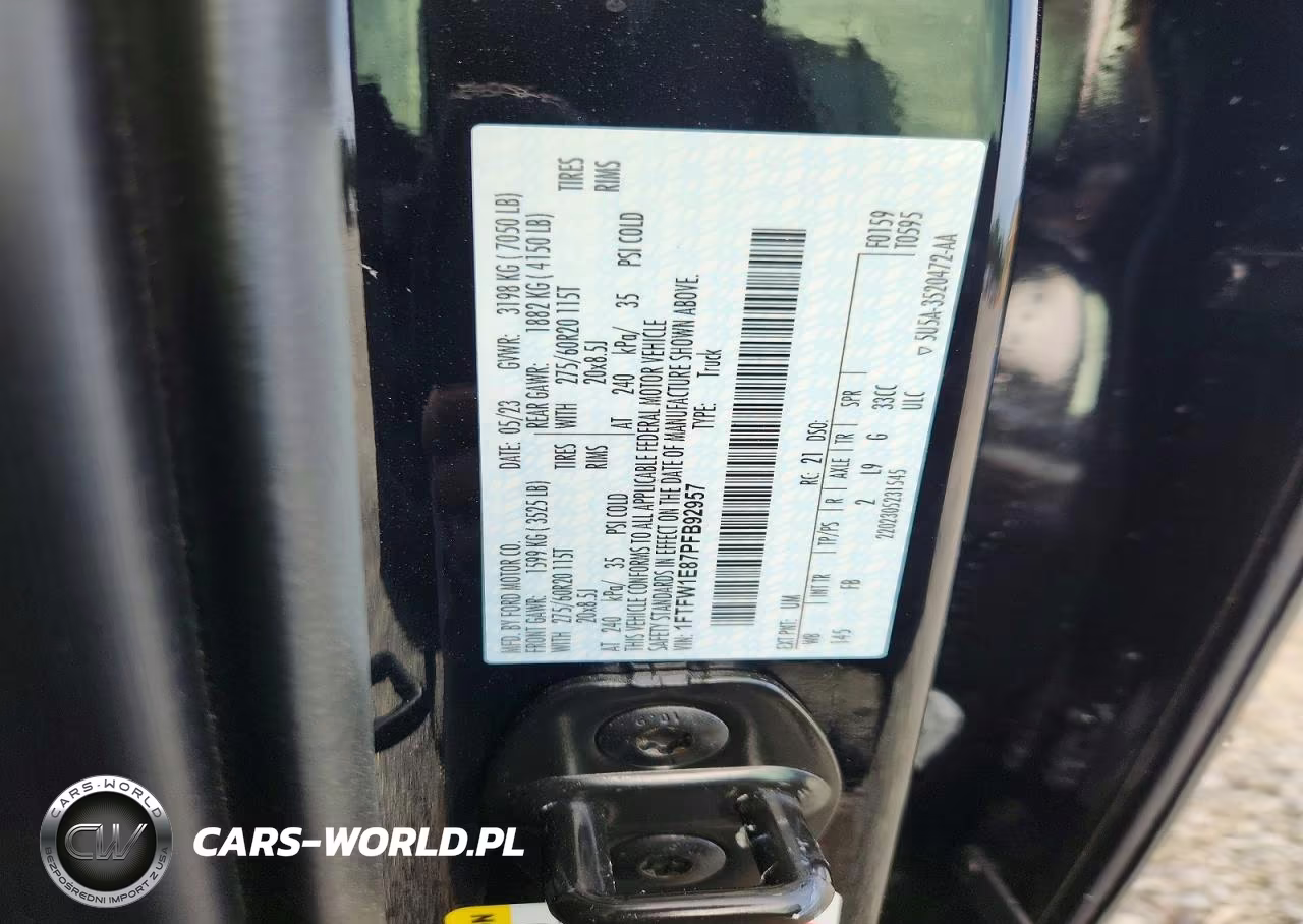2023 Ford F150 Supercrew VIN:1FTFW1E87PFB92957 - 12