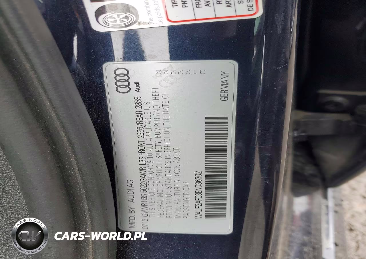 2014 Audi S6 VIN:WAUF2AFC3EN036302 - 12