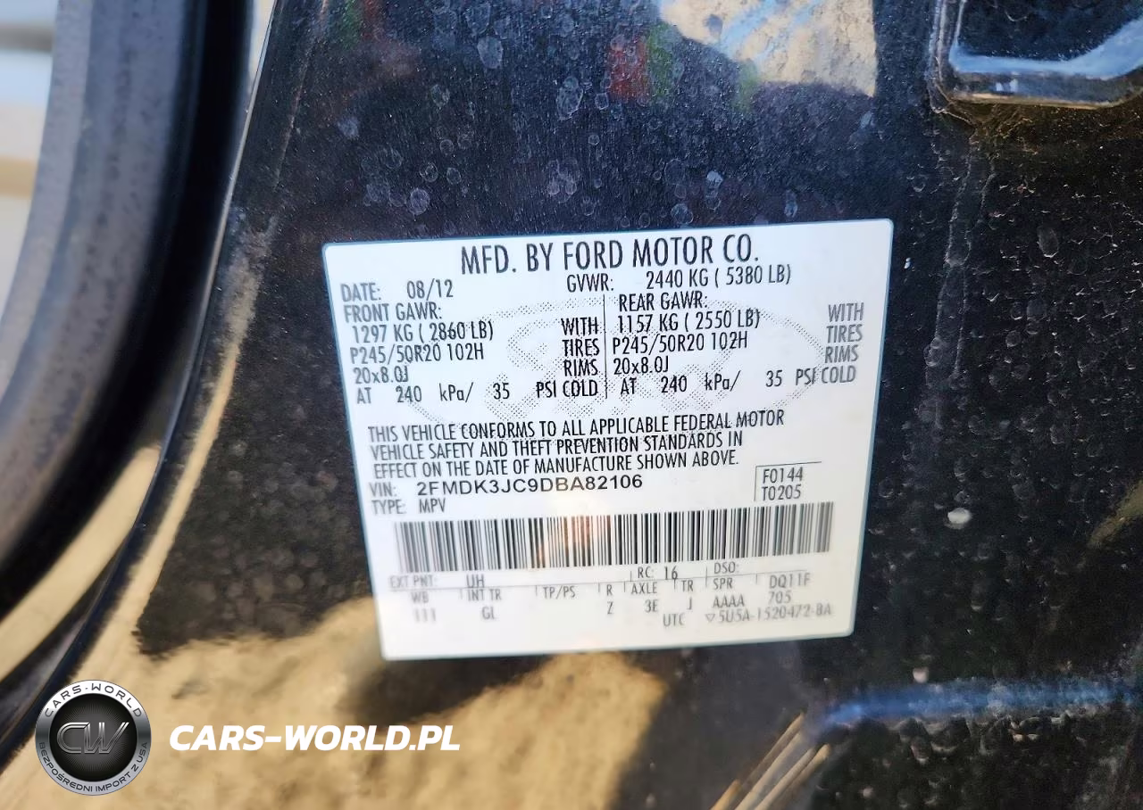 2013 Ford Edge Sel VIN:2FMDK3JC9DBA82106 - 14