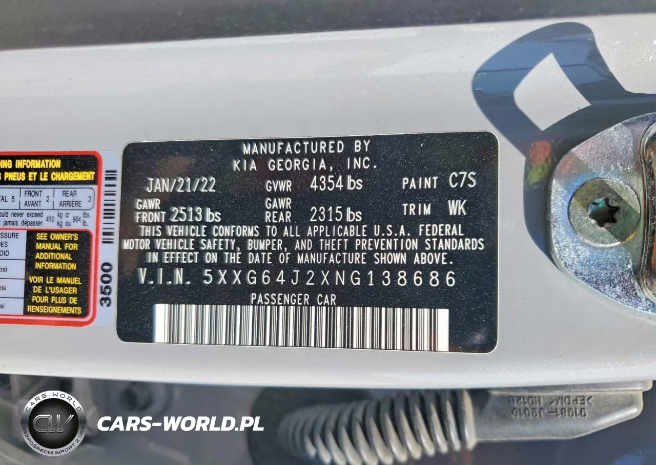 2022 Kia K5 Gt-Line VIN:5XXG64J2XNG138686 - 13