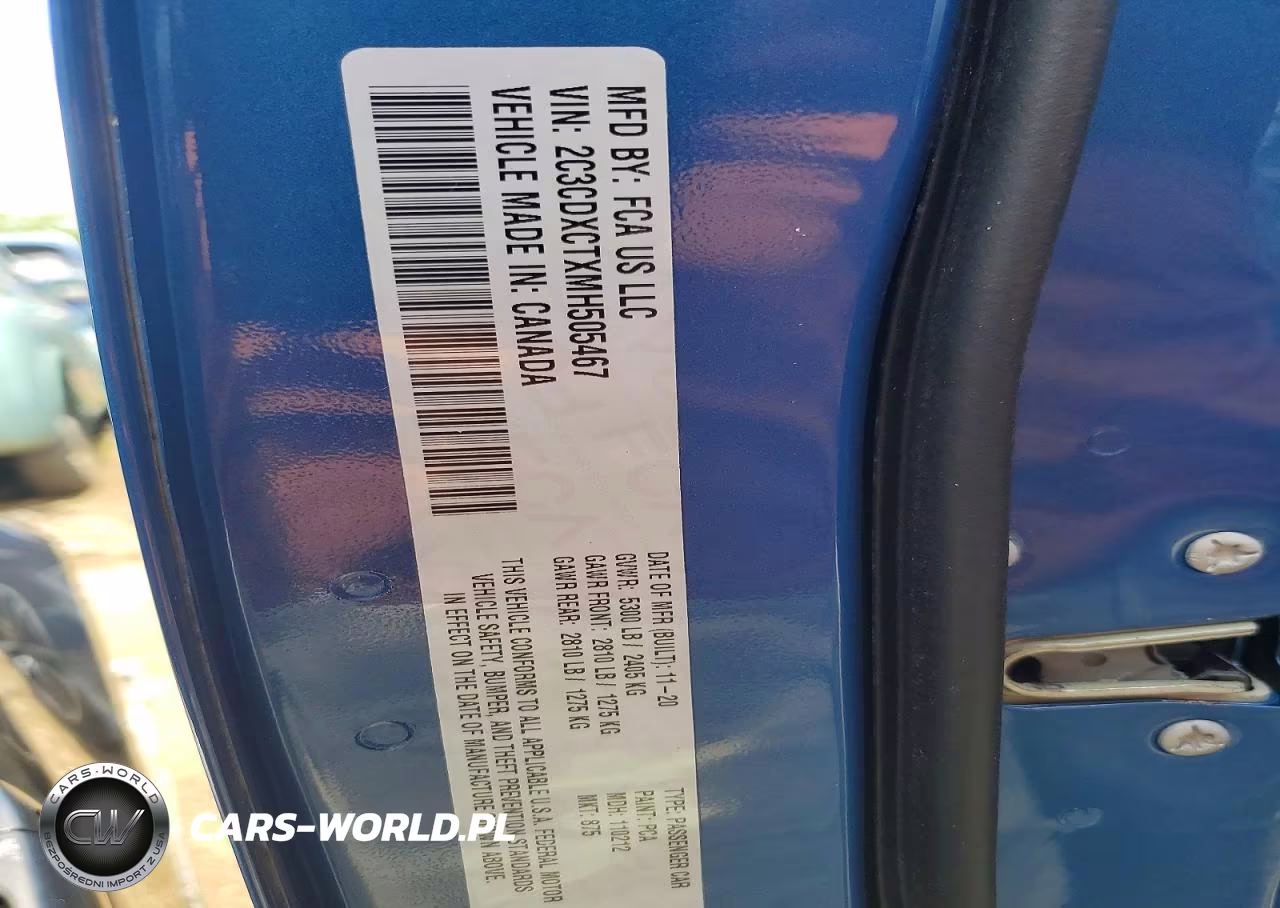 2021 Dodge Charger R VIN:2C3CDXCTXMH505467 - 12