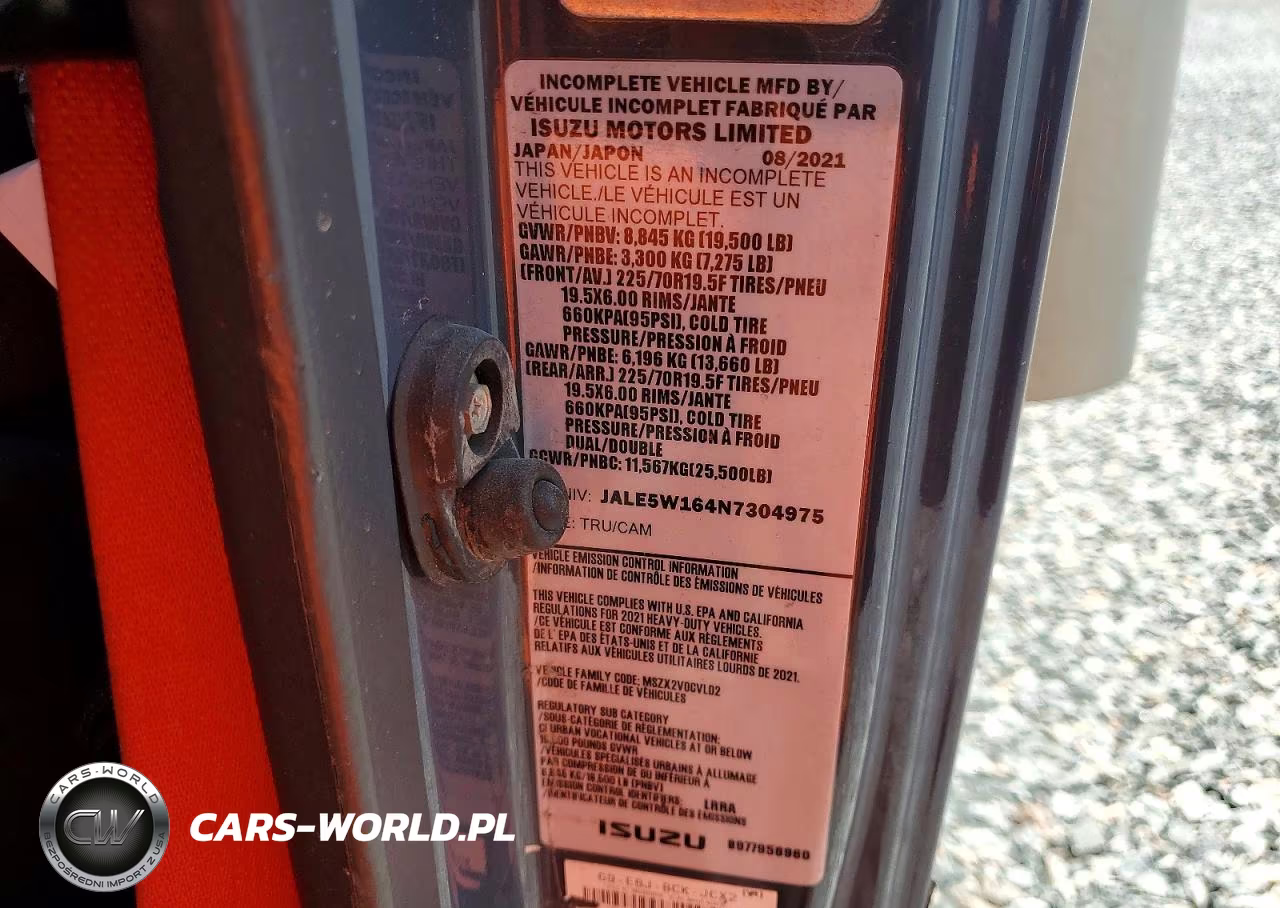 2022 Isuzu Nrr Box Truck VIN:JALE5W164N7304975 - 13