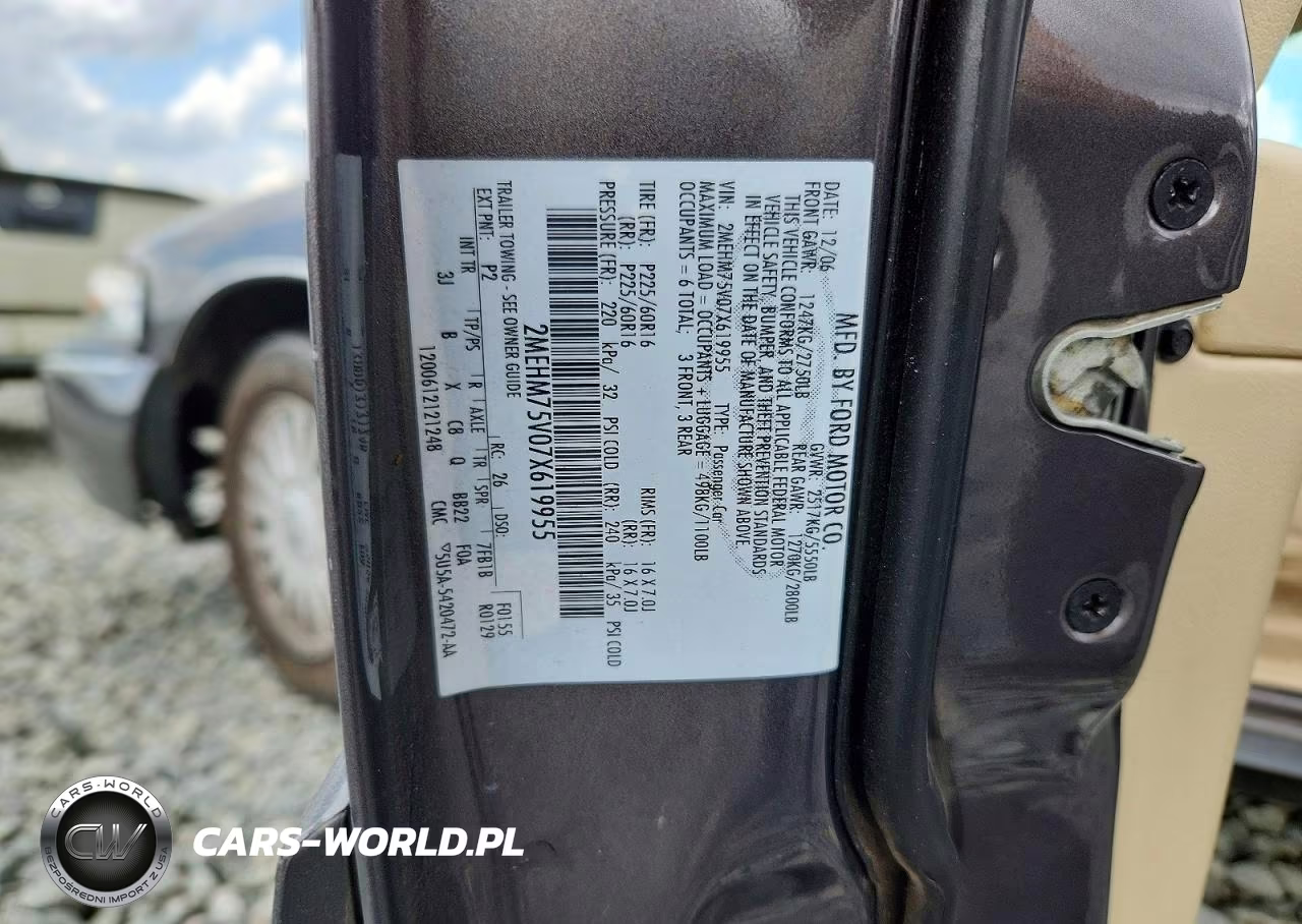 2007 Mercury Grand Marquis Ls VIN:2MEHM75V07X619955 - 12