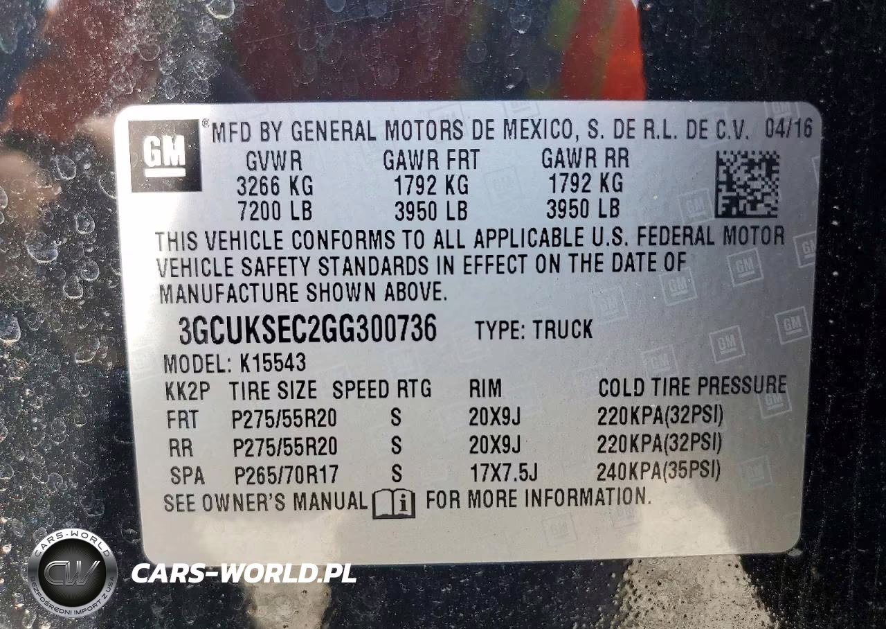 2016 Chevrolet Silverado K1500 Ltz VIN:3GCUKSEC2GG300736 - 12