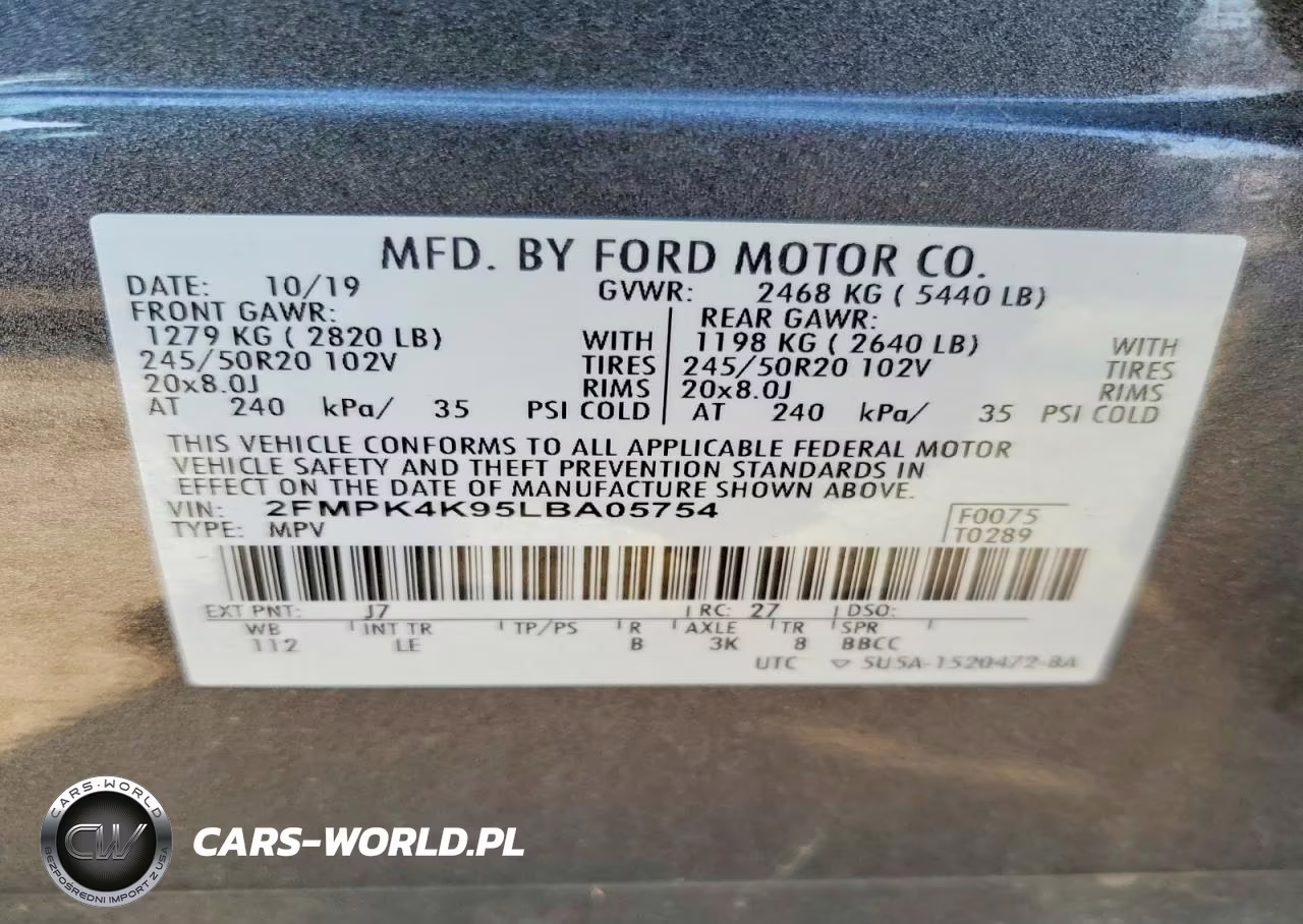 2020 Ford Edge VIN:2FMPK4K95LBA05754 - 13