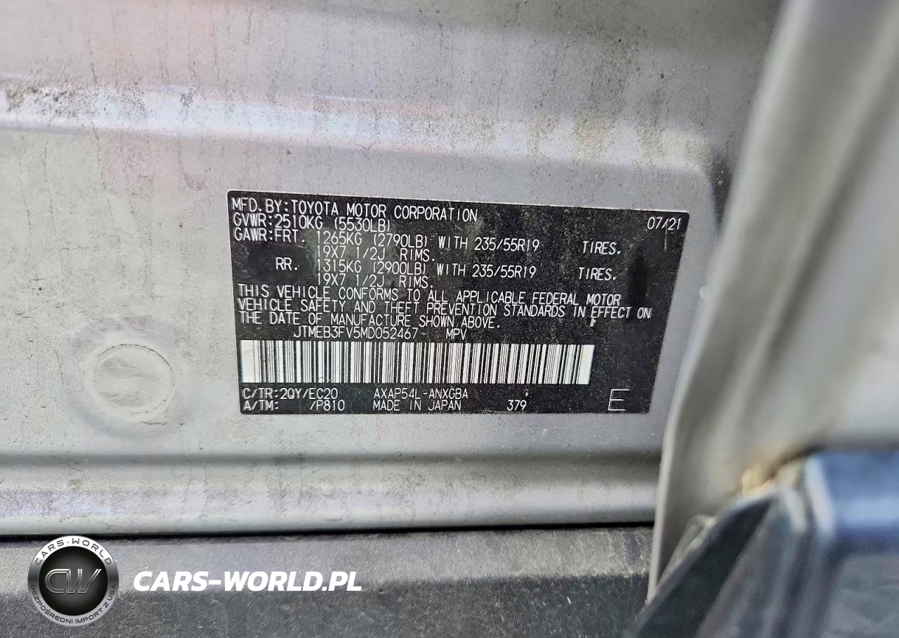 2021 Toyota Rav4 Prime Xse VIN:JTMEB3FV5MD052467 - 13