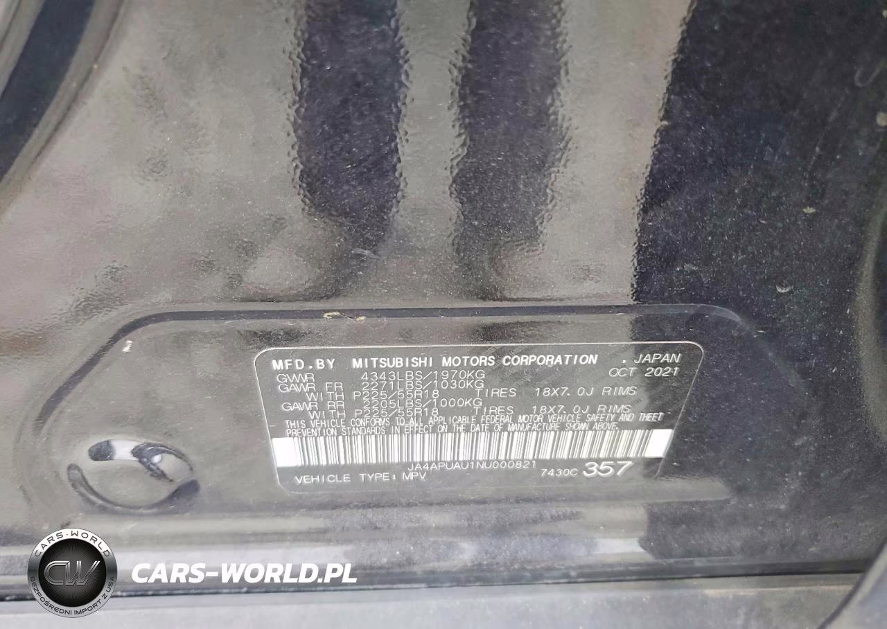2022 Mitsubishi Outlander Sport Es VIN:JA4APUAU1NU000821 - 13