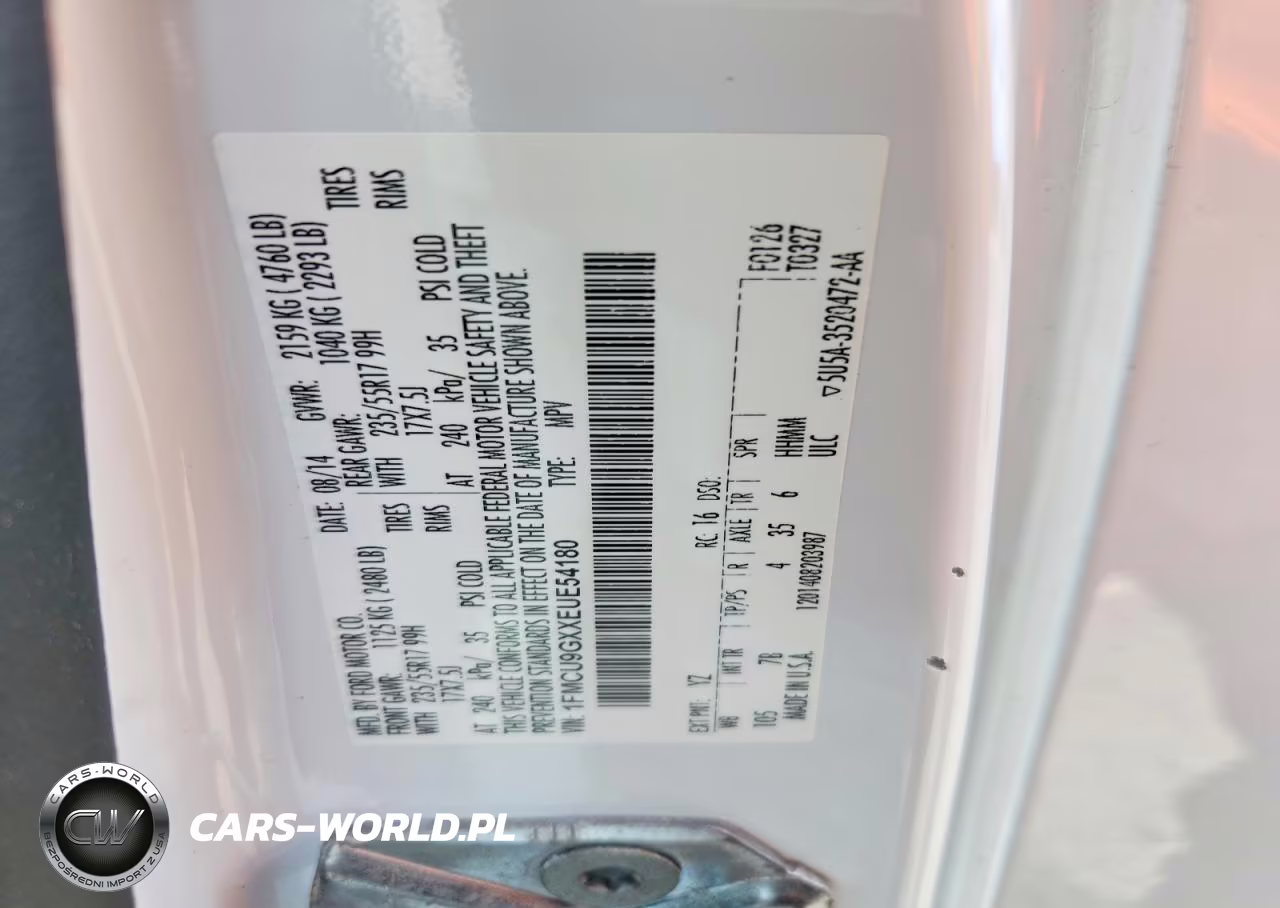 2014 Ford Escape Se VIN:1FMCU9GXXEUE54180 - 14