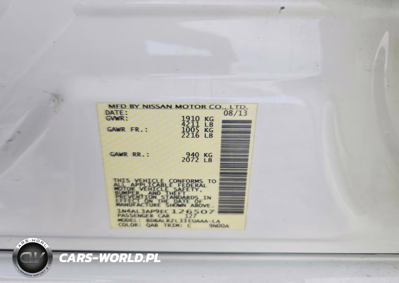 2014 Nissan Altima 2.5 S VIN:1N4AL3AP9EC126507 - 12