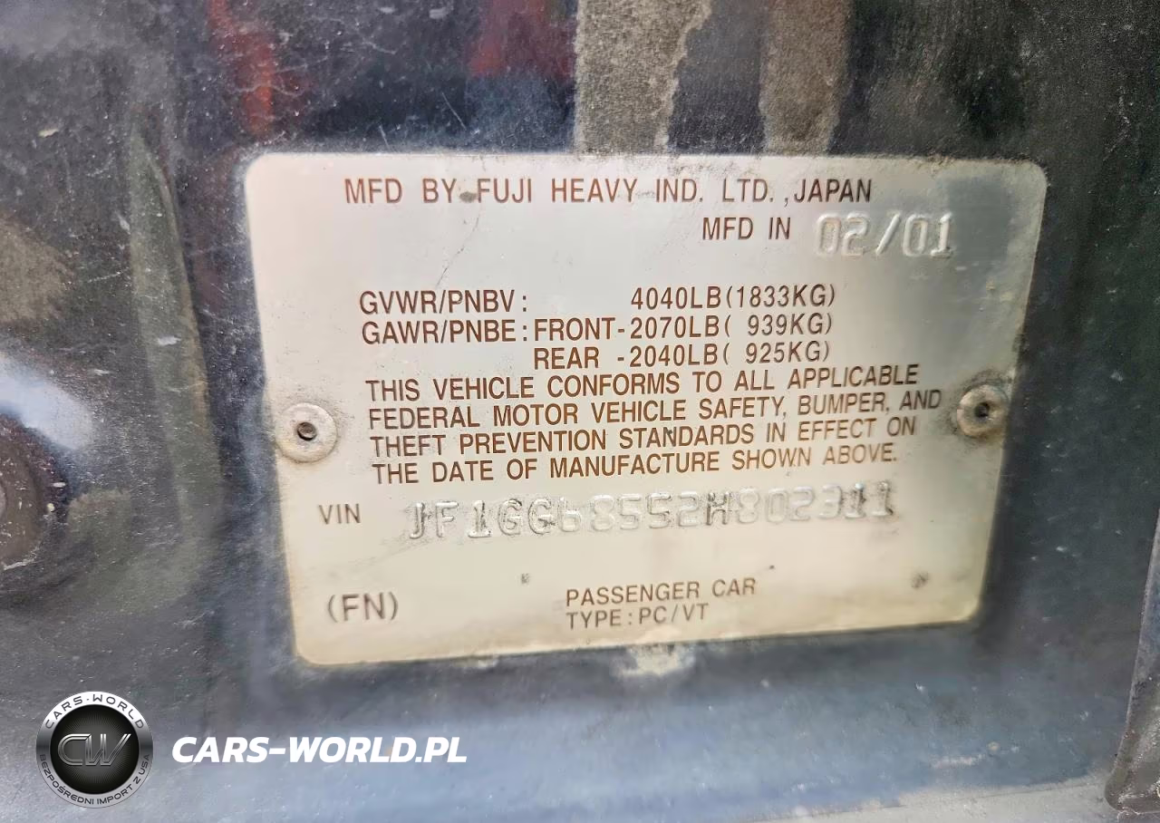 2002 Subaru Impreza Outback Sport VIN:JF1GG68552H802311 - 13