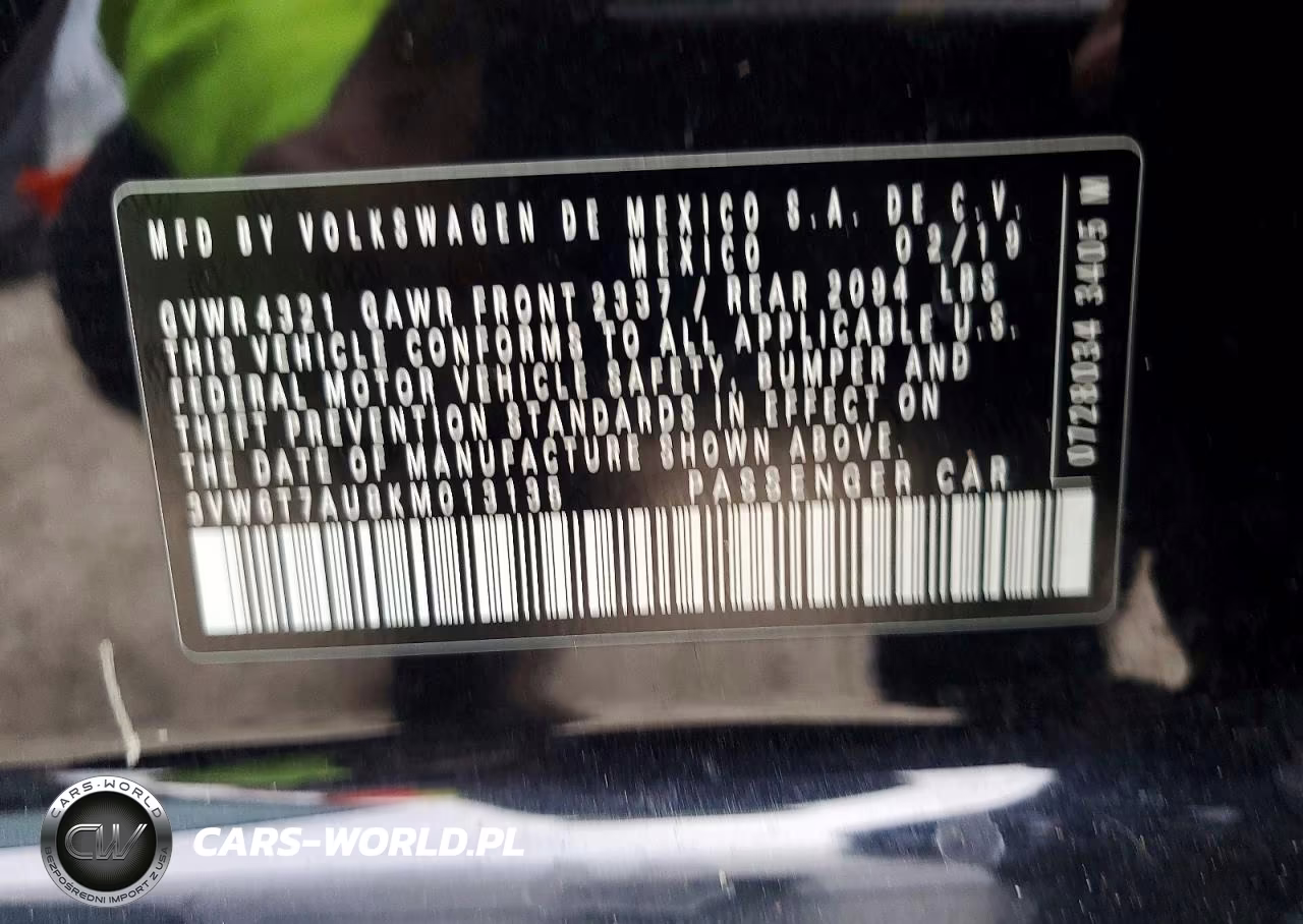 2019 Volkswagen Gti S VIN:3VW6T7AU8KM013135 - 12