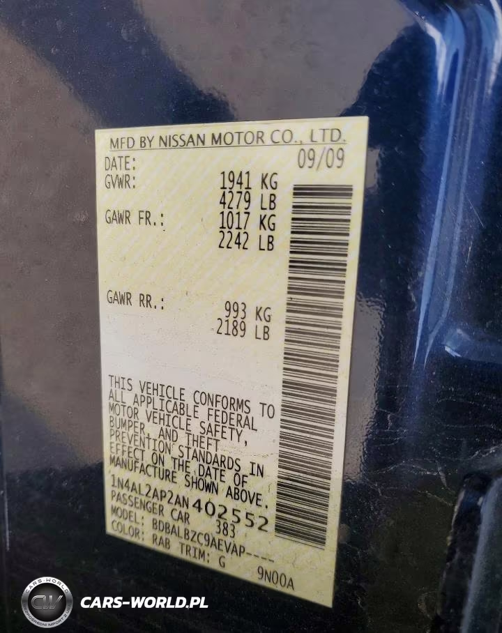 2010 Nissan Altima 2.5 VIN:1N4AL2AP2AN402552 - 12