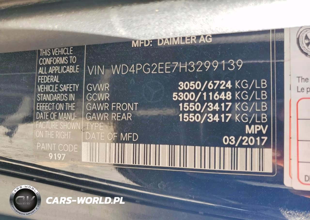 2017 Mercedes-Benz Metris VIN:WD4PG2EE7H3299139 - 13