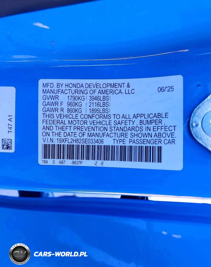 2025 Honda Civic Sport VIN:19XFL2H82SE033406 - 12