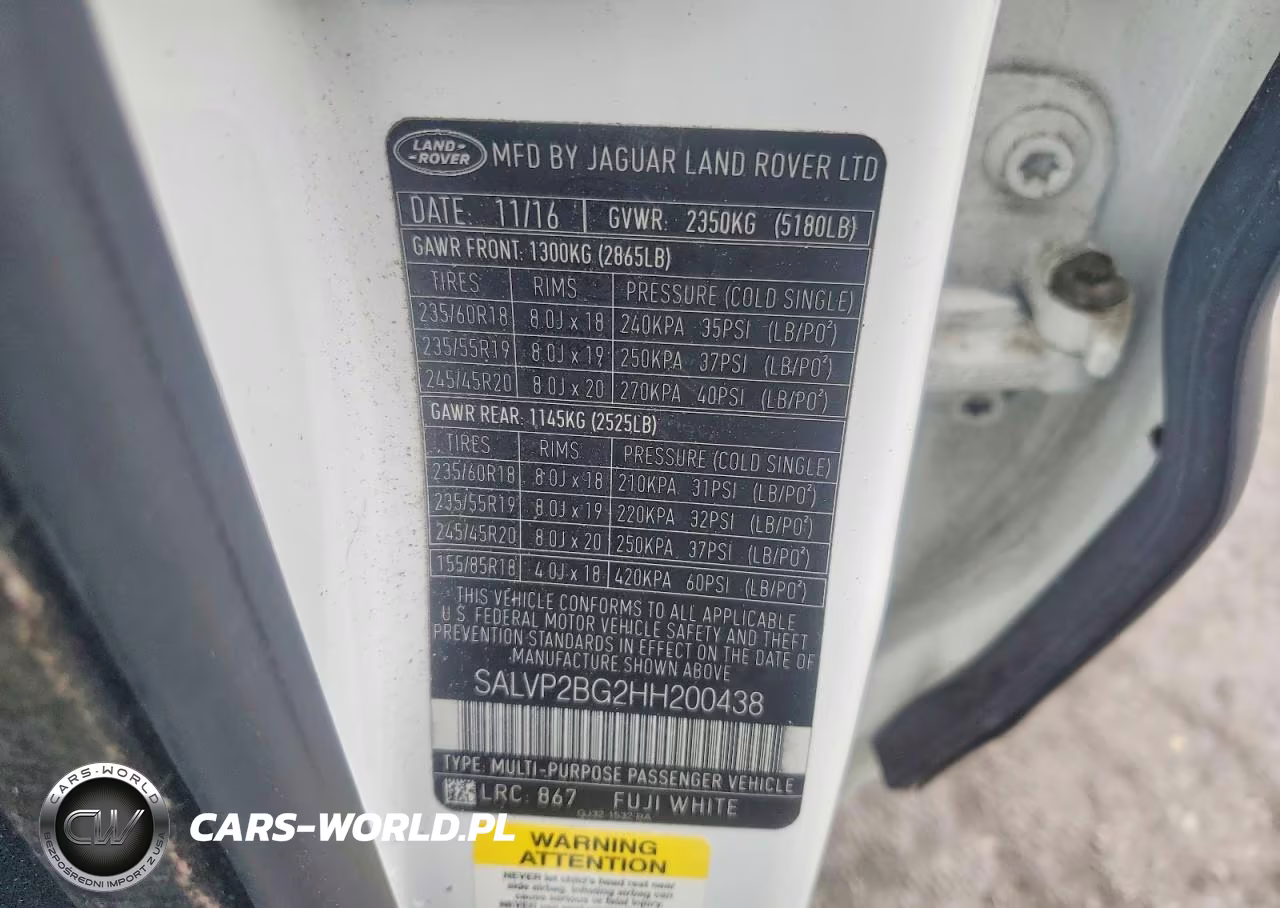 2017 Land Rover Rng Rov 4D 4X4 Autobio VIN:SALVP2BG2HH200438 - 14