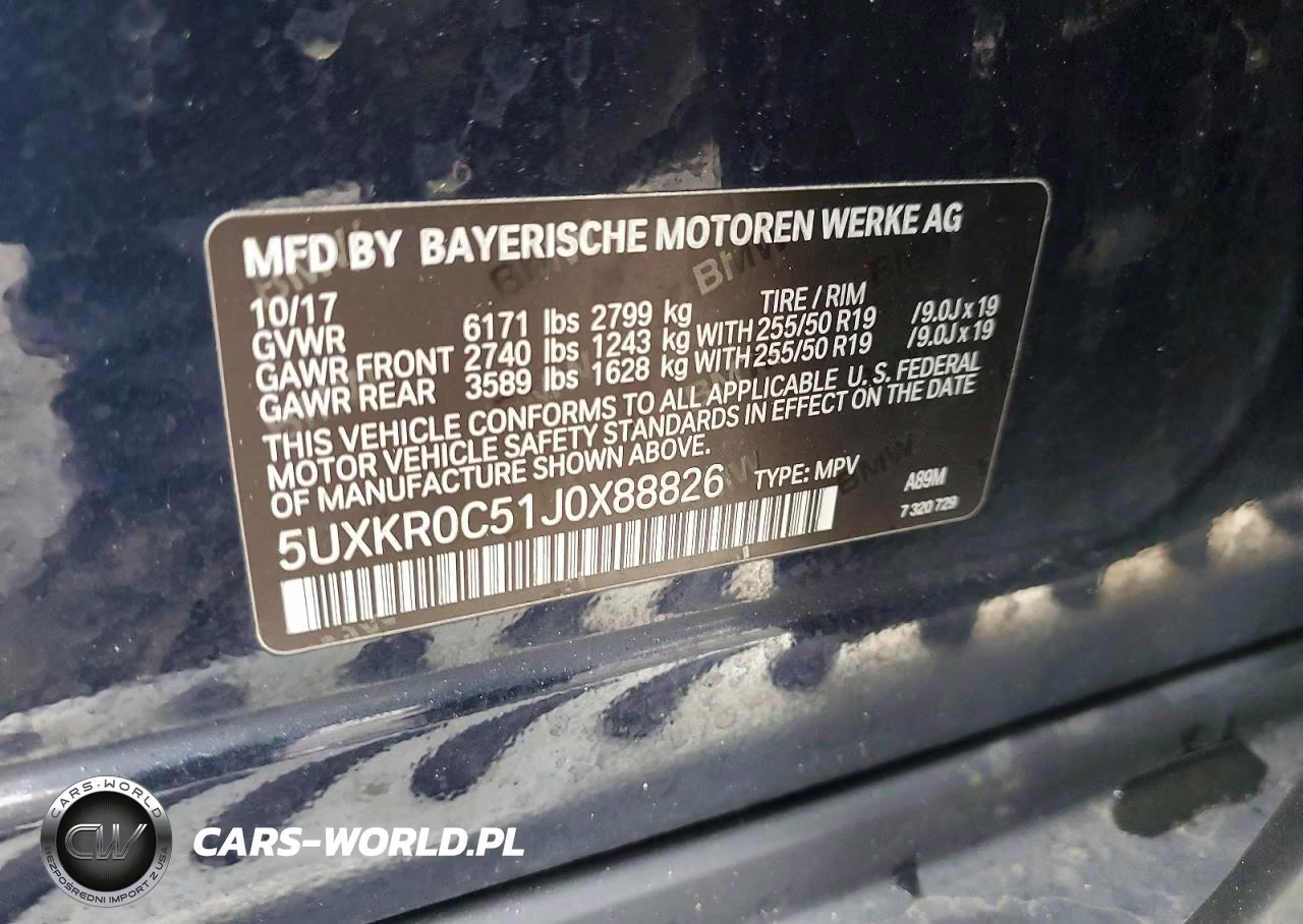 2018 BMW X5 xDrive35I VIN:5UXKR0C51J0X88826 - 13