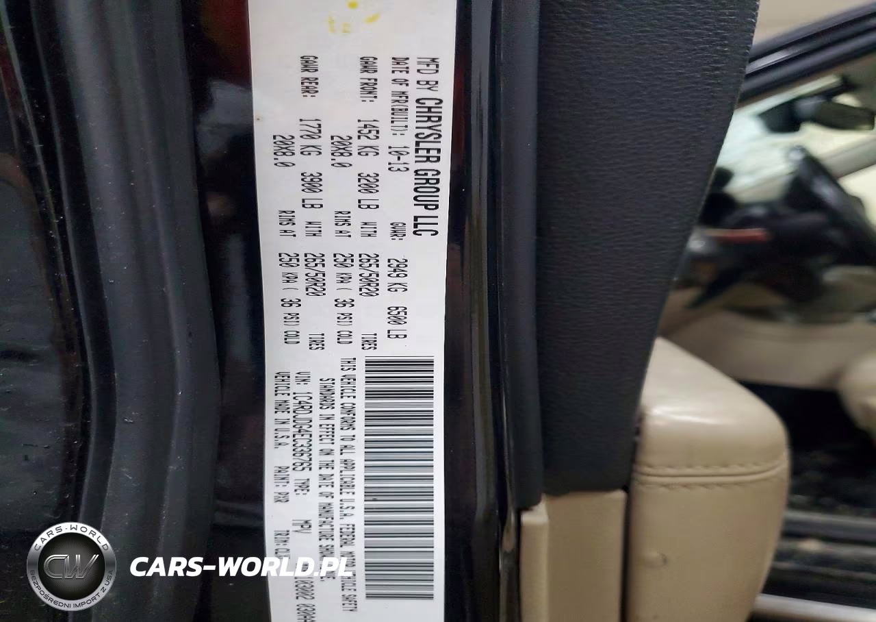 2014 Dodge Durango Limited VIN:1C4RDJDG4EC336765 - 13