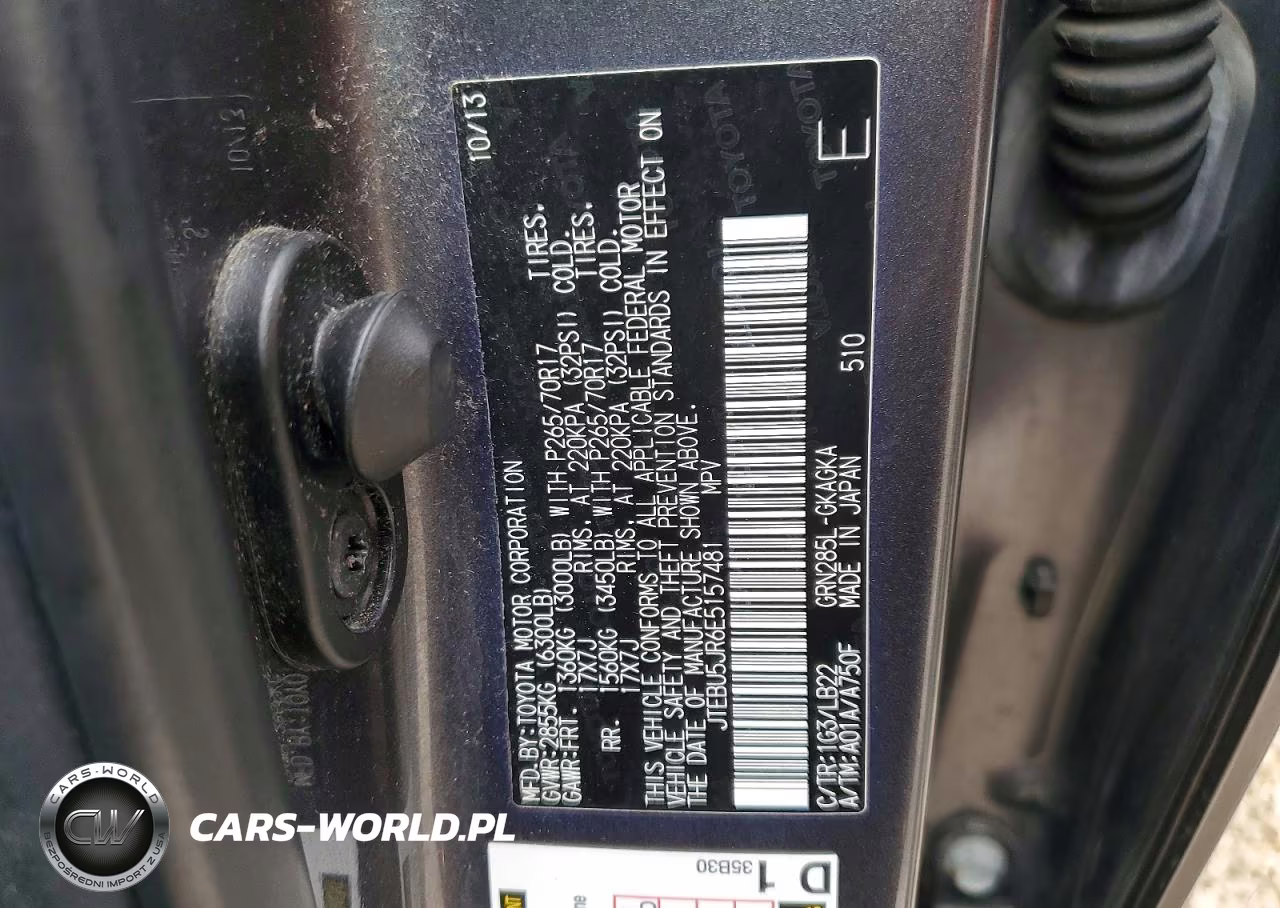 2014 Toyota 4Runner Sr5 Premium VIN:JTEBU5JR6E5157481 - 12