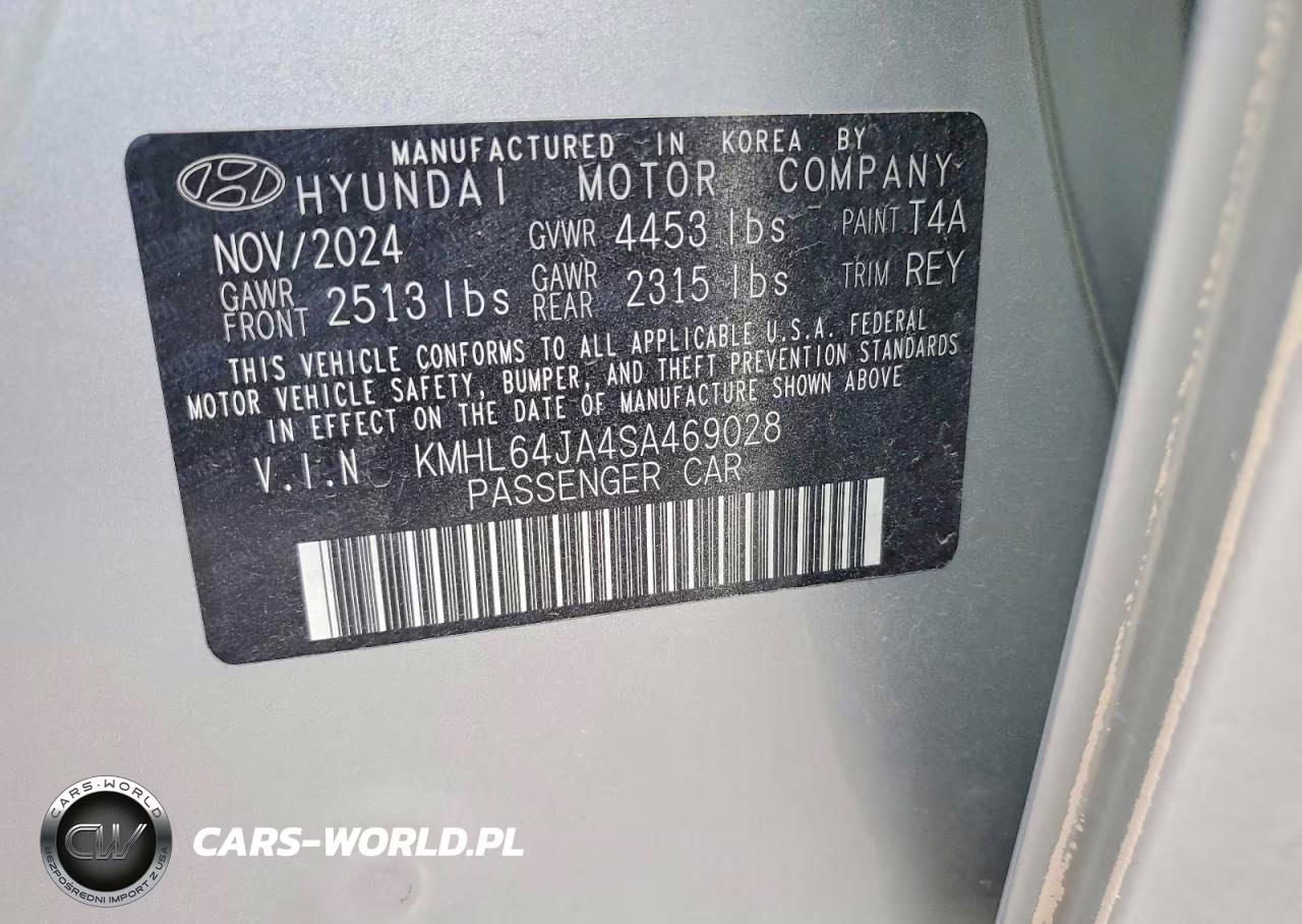 2025 Hyundai Sonata Sel VIN:KMHL64JA4SA469028 - 12