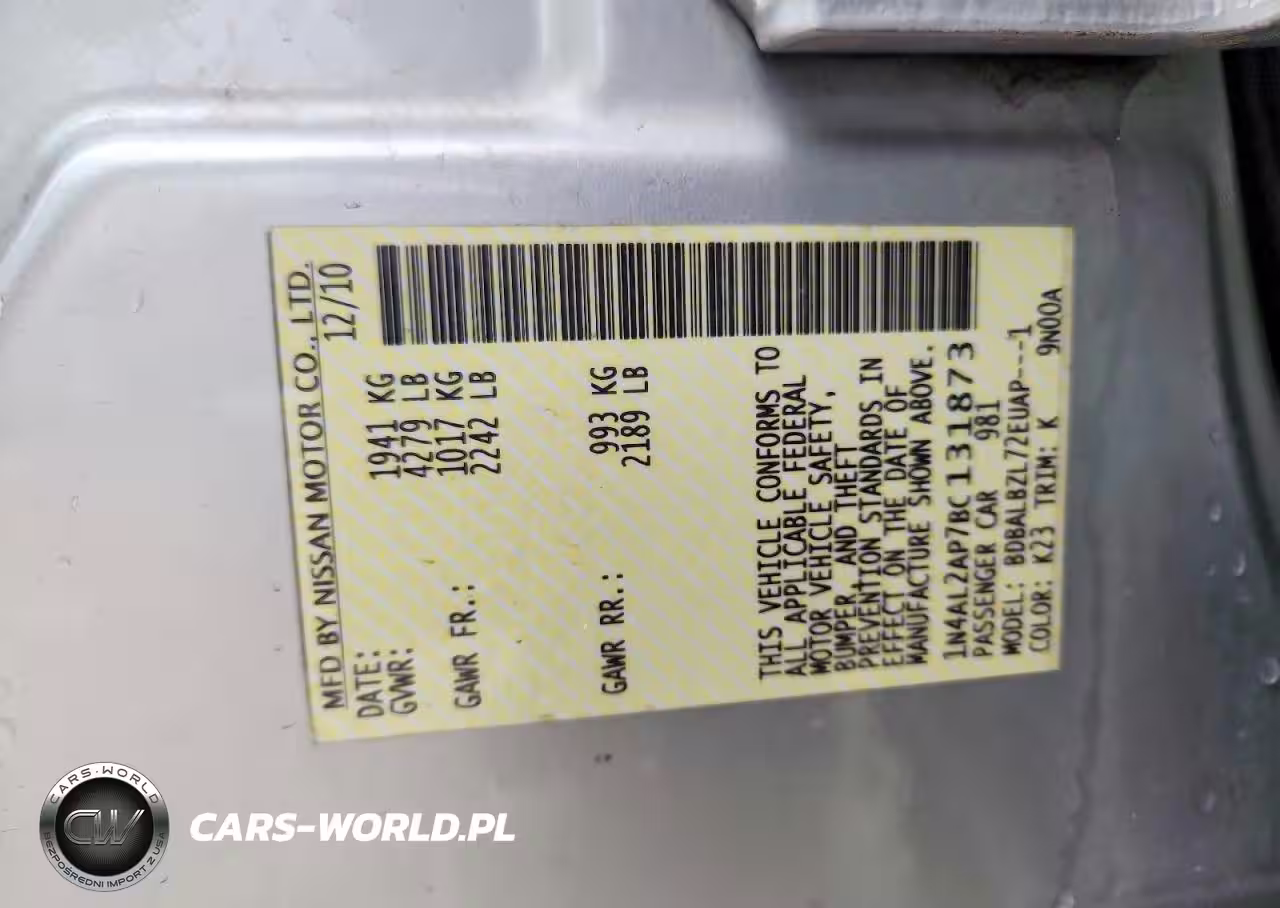 2011 Nissan Altima 2.5 VIN:1N4AL2AP7BC131873 - 13
