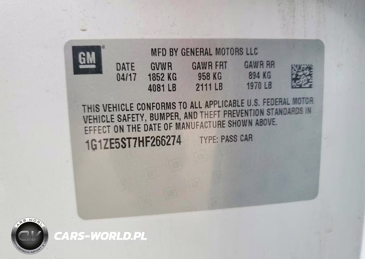 2017 Chevrolet Malibu Lt VIN:1G1ZE5ST7HF266274 - 12