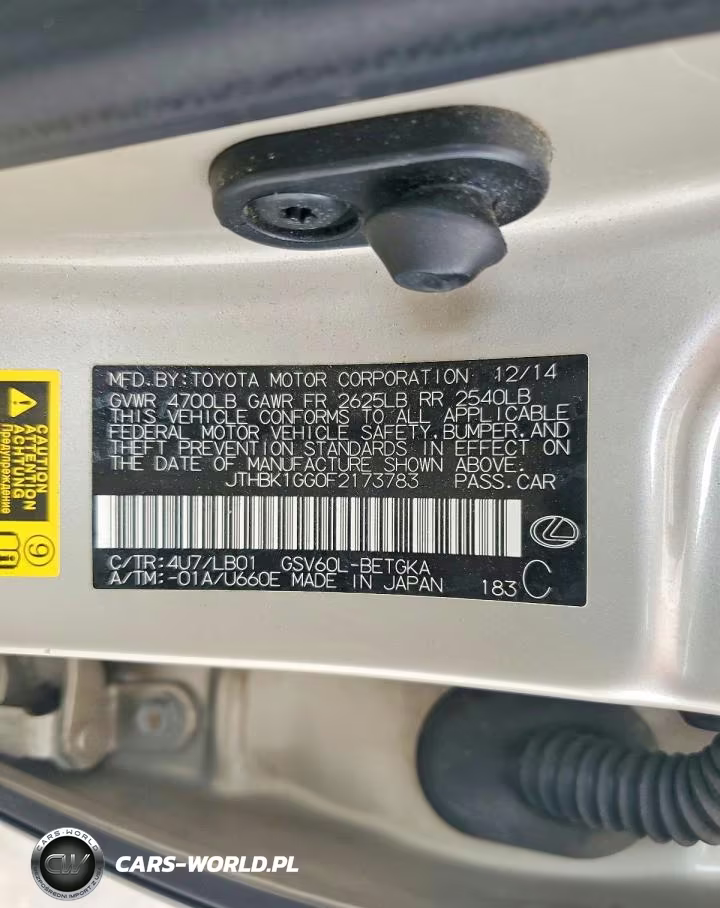 2015 Lexus Es 350 Base VIN:JTHBK1GG0F2173783 - 12
