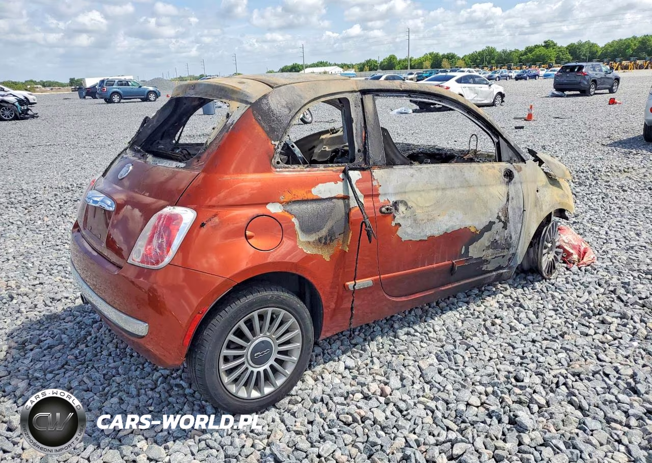 2012 Fiat 500 Lounge VIN:3C3CFFCRXCT110977 - 3